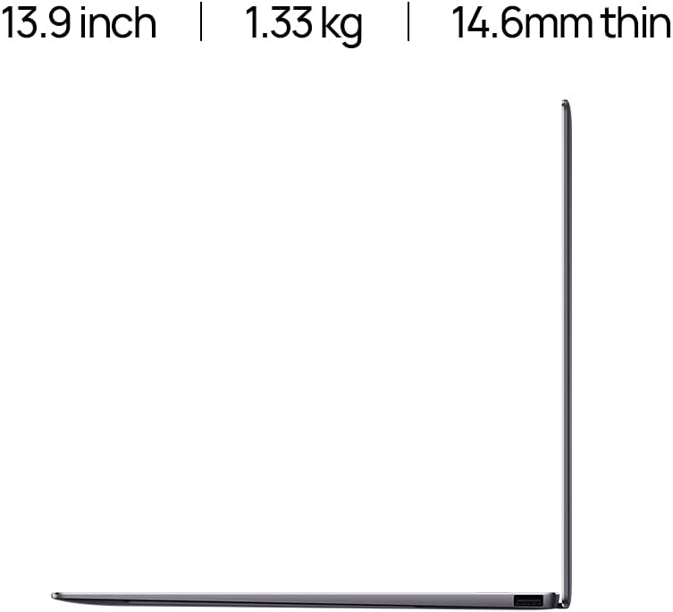 Huawei Matebook X Pro 2021 Laptop, Win 10 Home, 3K Fullview Touchscreen Display,Metallic Body, 11Th Gen Intel I7 Processor, 16Gb +1Tb,Space Gray