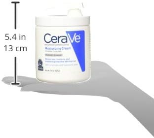 CeraVe Moisturizing Cream, Body and Face Moisturizer for Dry Skin, Body Cream with Hyaluronic Acid and Ceramides, 19 Ounce