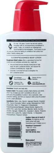 Eucerin Roughness Relief Lotion - Full Body Lotion for Extremely Dry, Rough Skin - 16.9 fl. oz. Pump Bottle