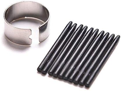 10 pcs Black Standard Pen Nibs for WACOM CTL-471, CTL-671, CTL-472, CTL-672 w/Removal Ring