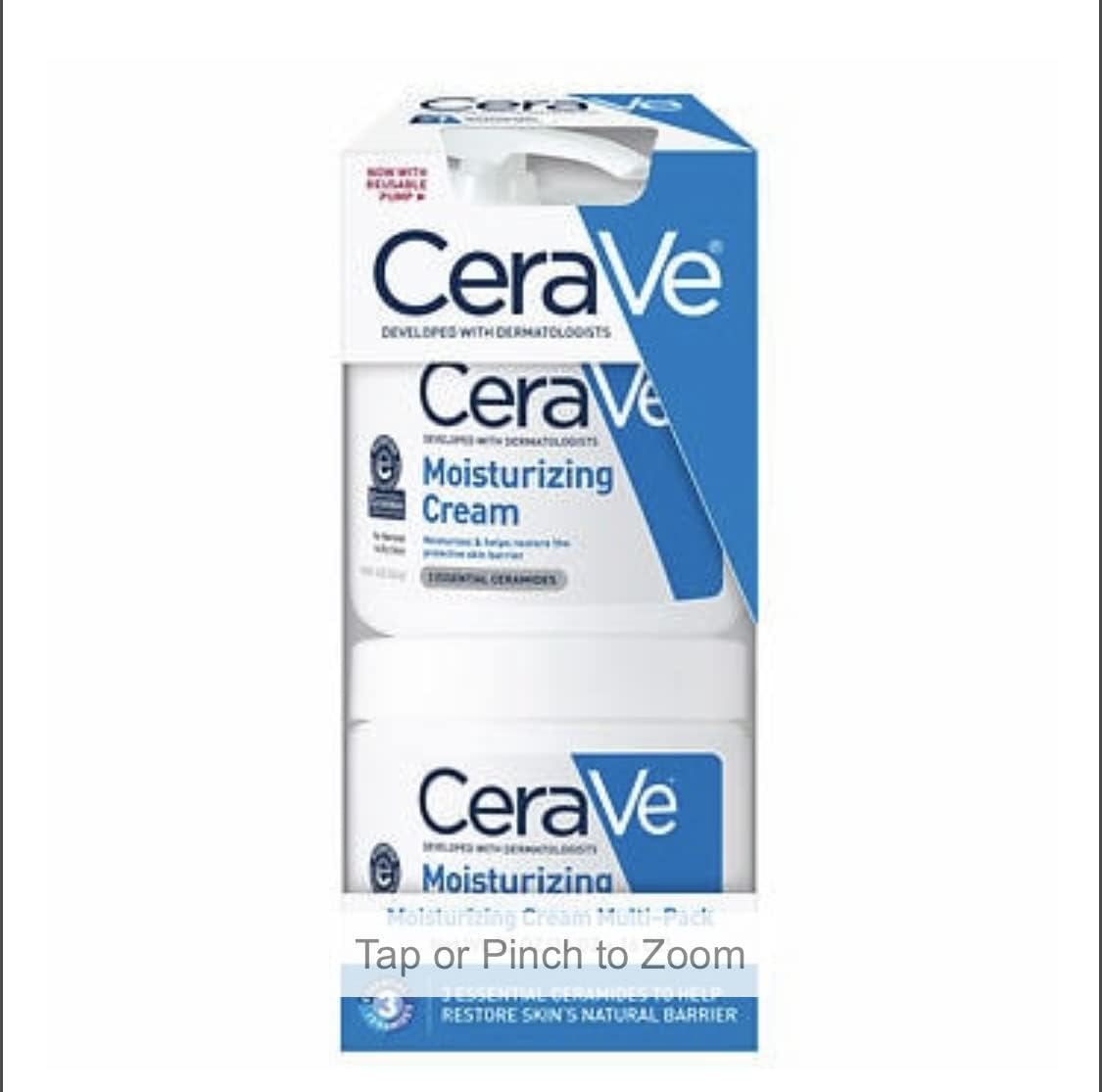 CeraVe Moisturizing Cream, Body and Face Moisturizer for Dry Skin, Body Cream with Hyaluronic Acid and Ceramides, 19 Ounce