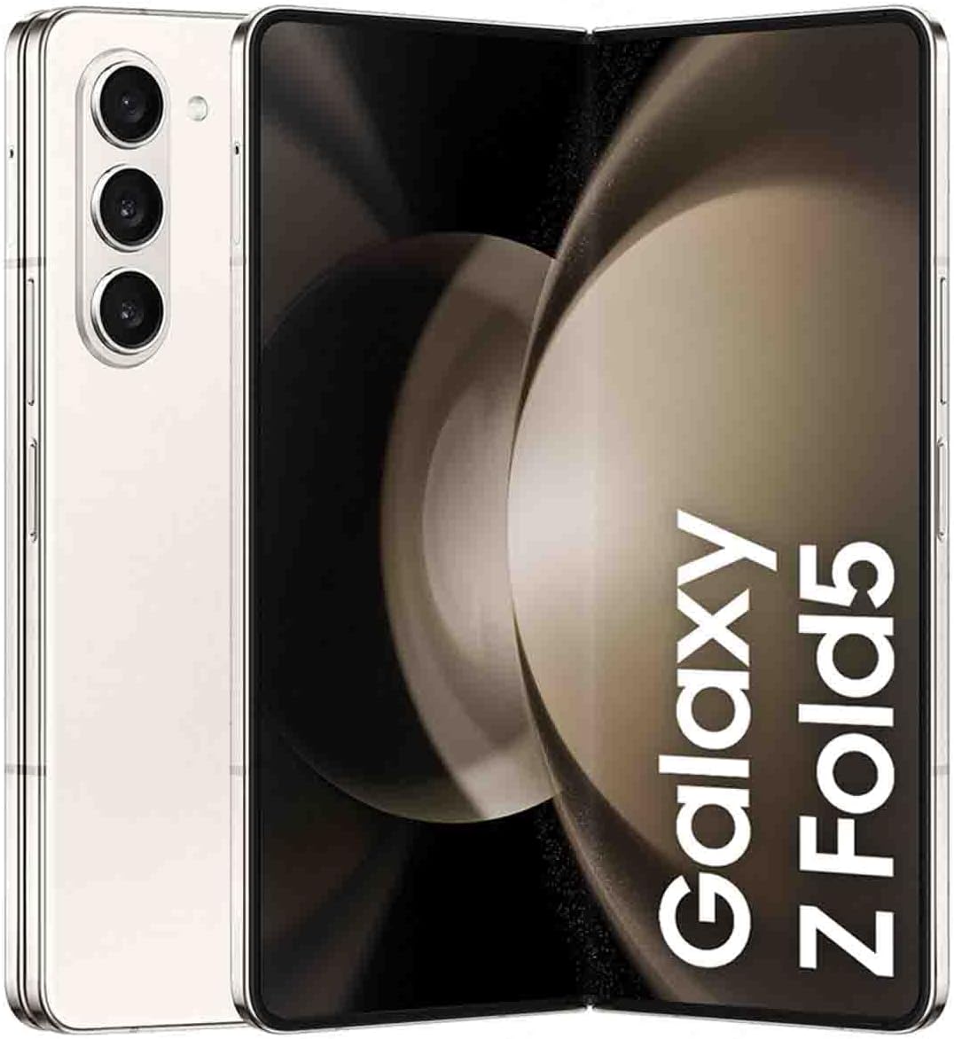 Samsung Galaxy Z Fold5 Folding Phone, Android Smartphone, 12GB RAM, 512GB Storage, Extended Battery Life, High Resolution Camera, Icy Blue