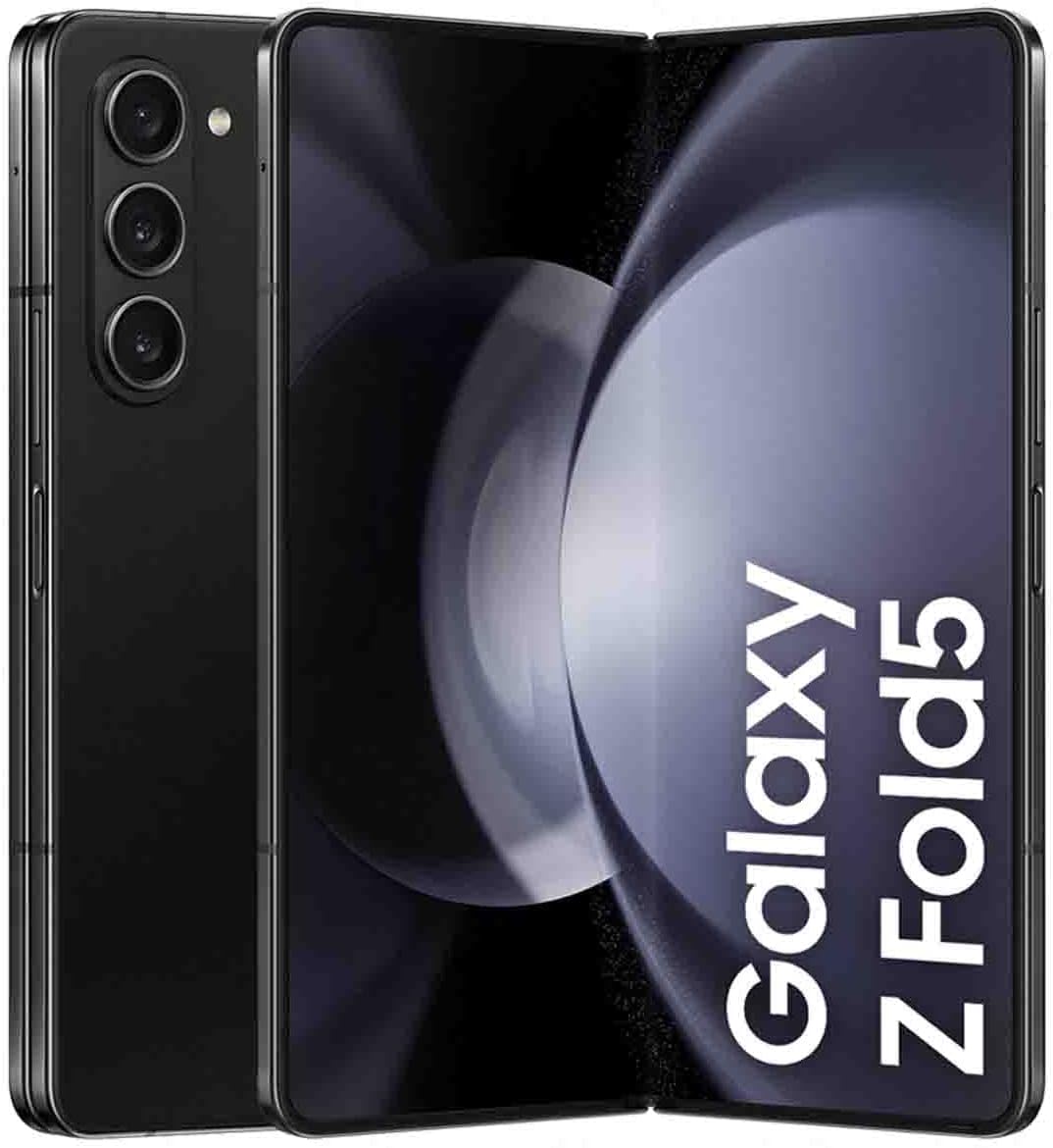 Samsung Galaxy Z Fold5 Folding Phone, Android Smartphone, 12GB RAM, 512GB Storage, Extended Battery Life, High Resolution Camera, Icy Blue