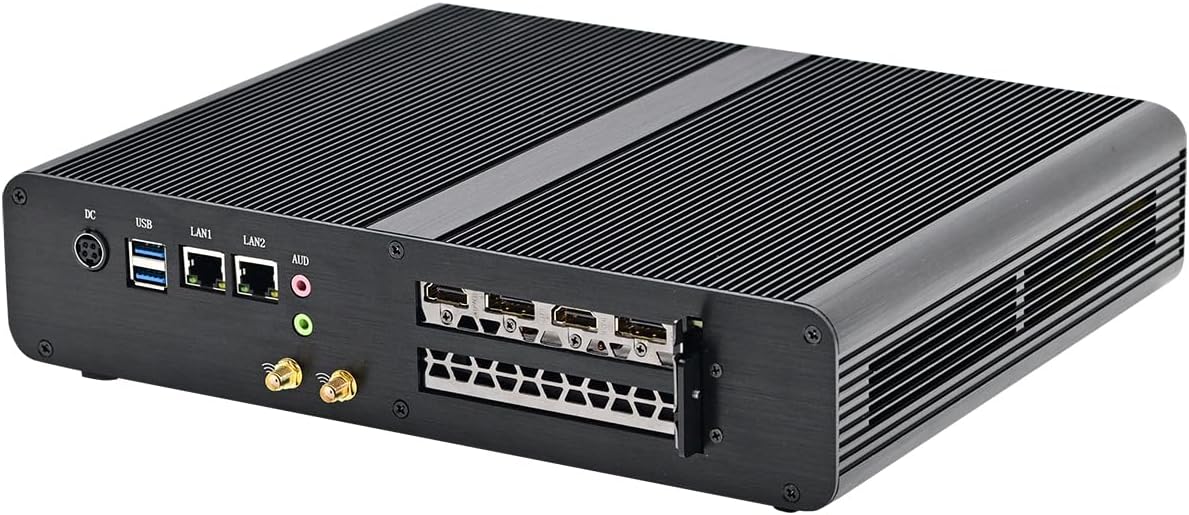 HUNSN 8K Mini PC, Gaming Computer, HTPC, Kodi, Core I7 12650H, Windows 11 or Linux Ubuntu, BM33k, Wi-Fi 6, RTX3060 12G Graphic, 2 x HDMI, 2 x DP, Full-featured Type-C, 2 x LAN, 64G RAM, 2TB M.2 SSD