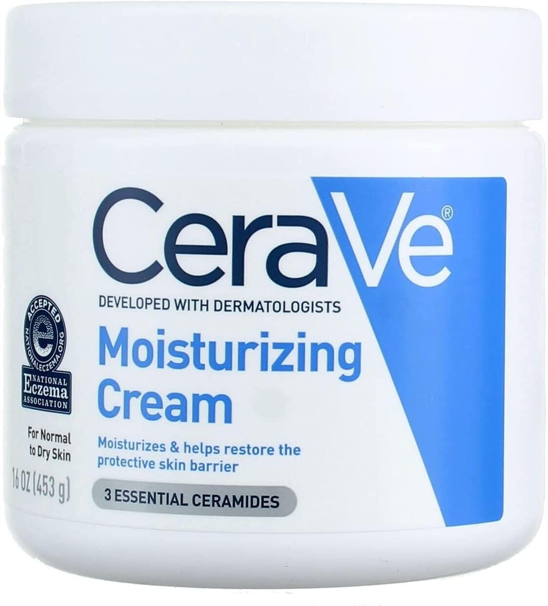 CeraVe Moisturizing Cream, Body and Face Moisturizer for Dry Skin, Body Cream with Hyaluronic Acid and Ceramides, 19 Ounce