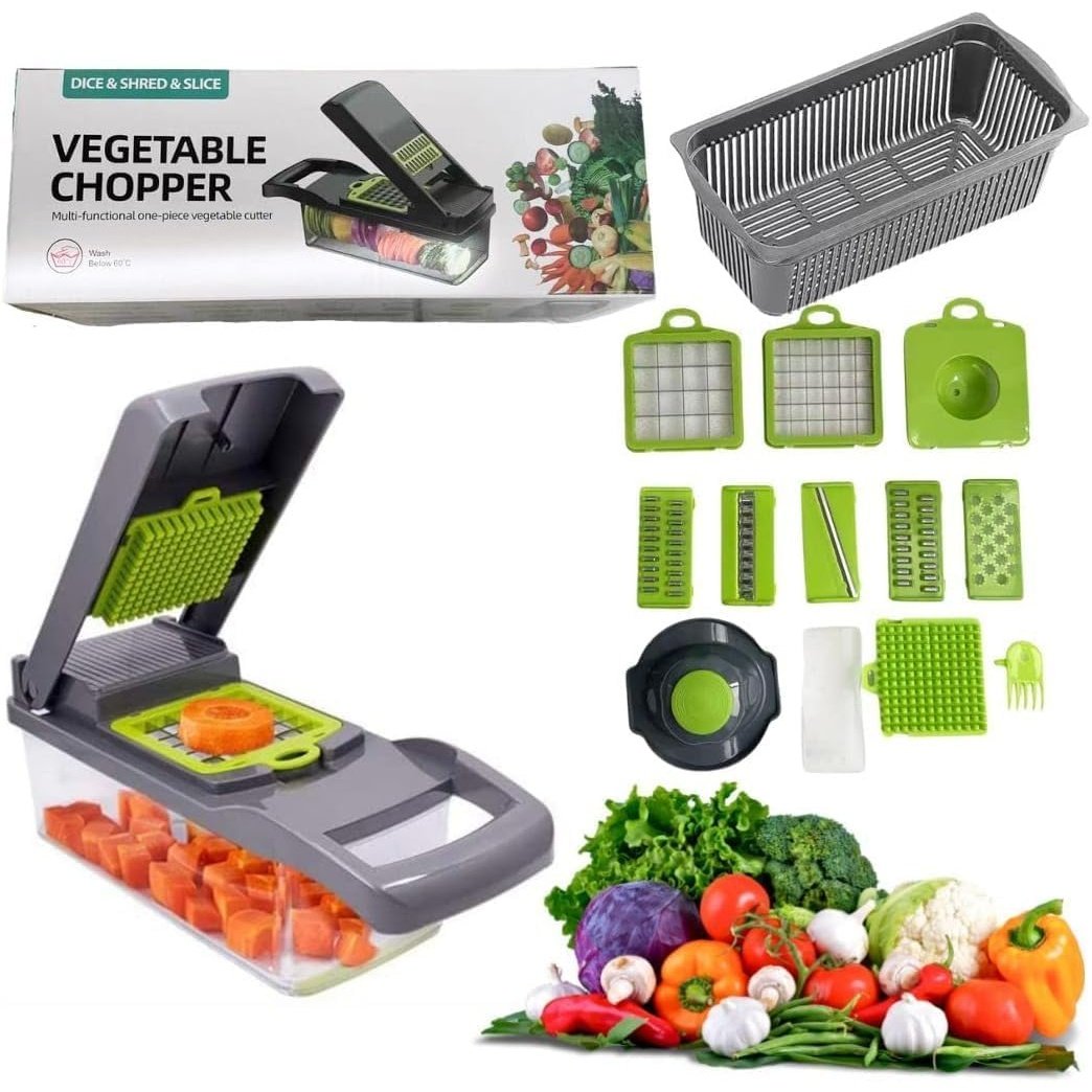 ARTC 12 in one Pro Series Dice Shred Slice Vegetable Chopper