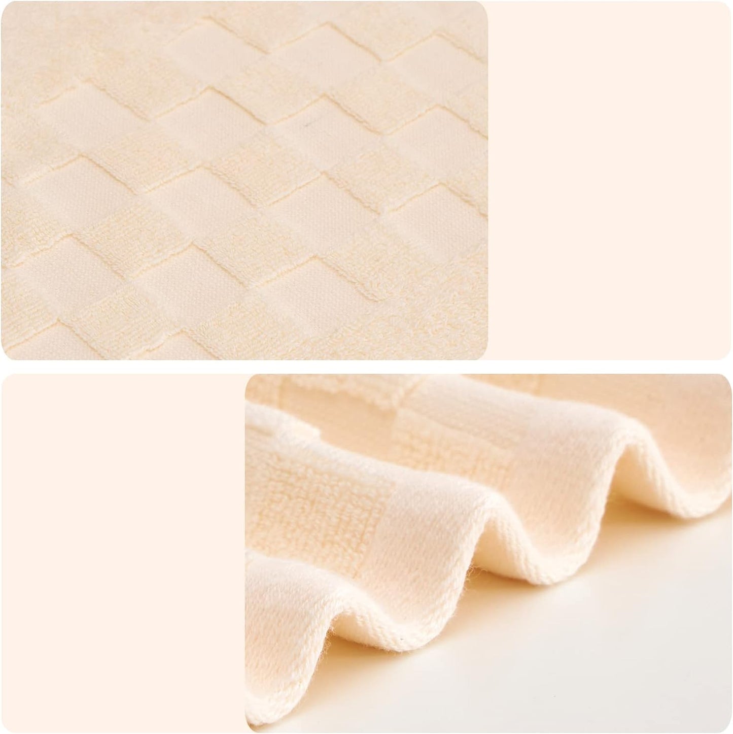 DIAOJIA Bath Towels Soft Cotton 6 Piece,100% Cotton Anti Odor Family Towels, Highly Absorbent Quick-Drying Lightweight Spa Towel for Bathroom 2 Bath Towel 2 Washcloth 2 Hand Towel (Cool Grey)