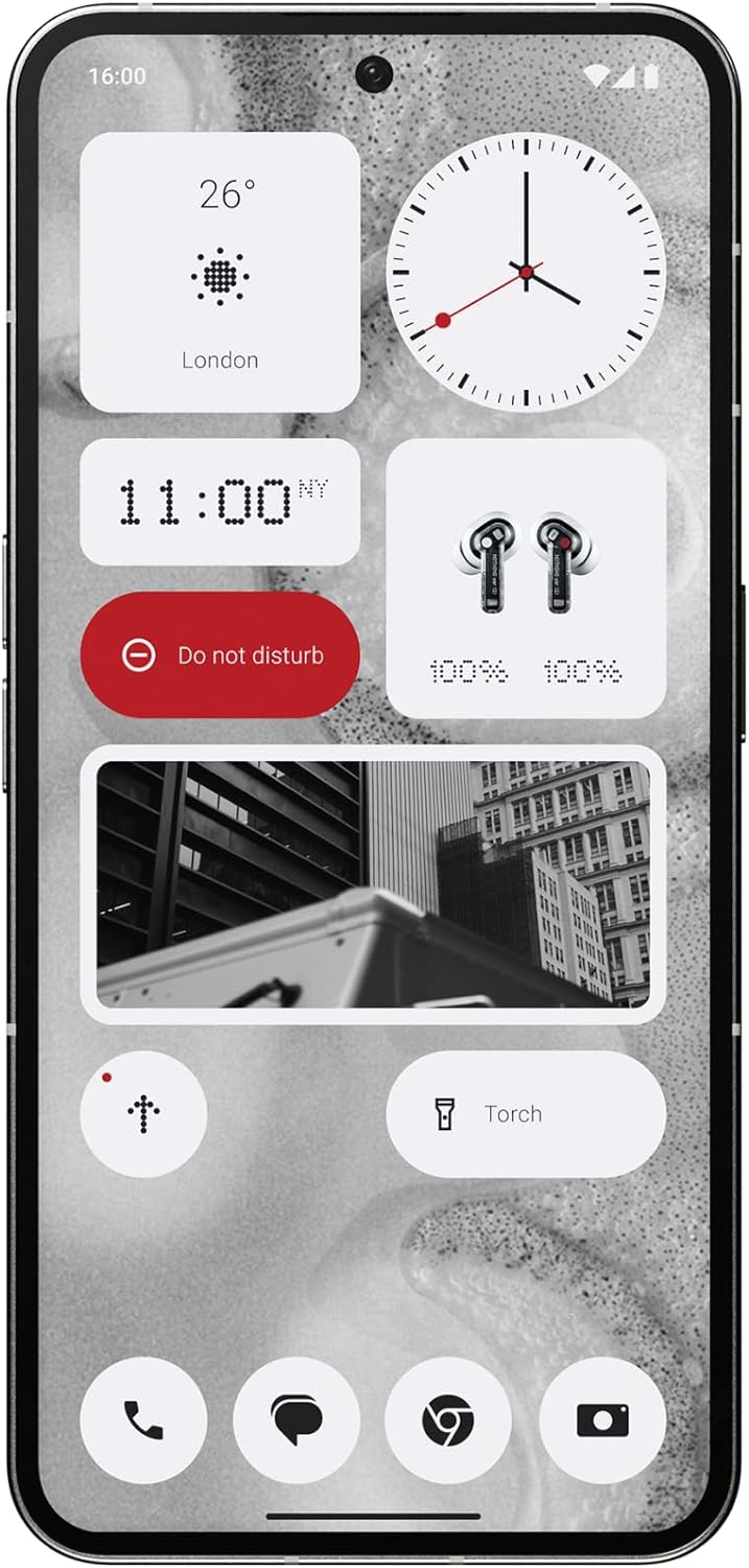 Nothing Phone (2) 12+256, Glyph Interface, Nothing OS 2.0, 50MP dual camera, 6.7” LTPO AMOLED screen, 4700 mAh battery, waterproof, 5G Android smartphone, White