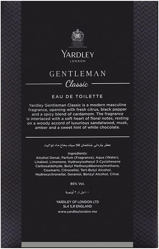 Yardley Gentleman Legacy Perfumed Gift Set, Charismatic Masculine Fragrance With Oriental Woody Notes, Eau De Parfum 100 ml + Body Spray 150 ml