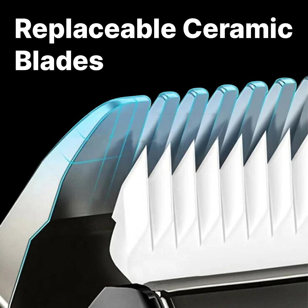 MENHOOD Battery Powered WaterProof Cordless Grooming Trimmer 2.0 for Men, with 4000k LED light & Power Status Display, Wireless Charging Support, Sensitive Skin Technology,150Min Runtime