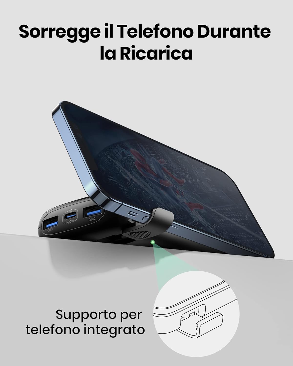 INIU Power Bank, ๐๐.๐๐พ USB C 10000mAh Small Portable Charger, PD3.0 QC4.0 Fast Charging Battery Pack, 3 Outputs Phone Charger for iPhone 15 14 13 12 11 8 X Pro Max Samsung S22 Google AirPods iPad