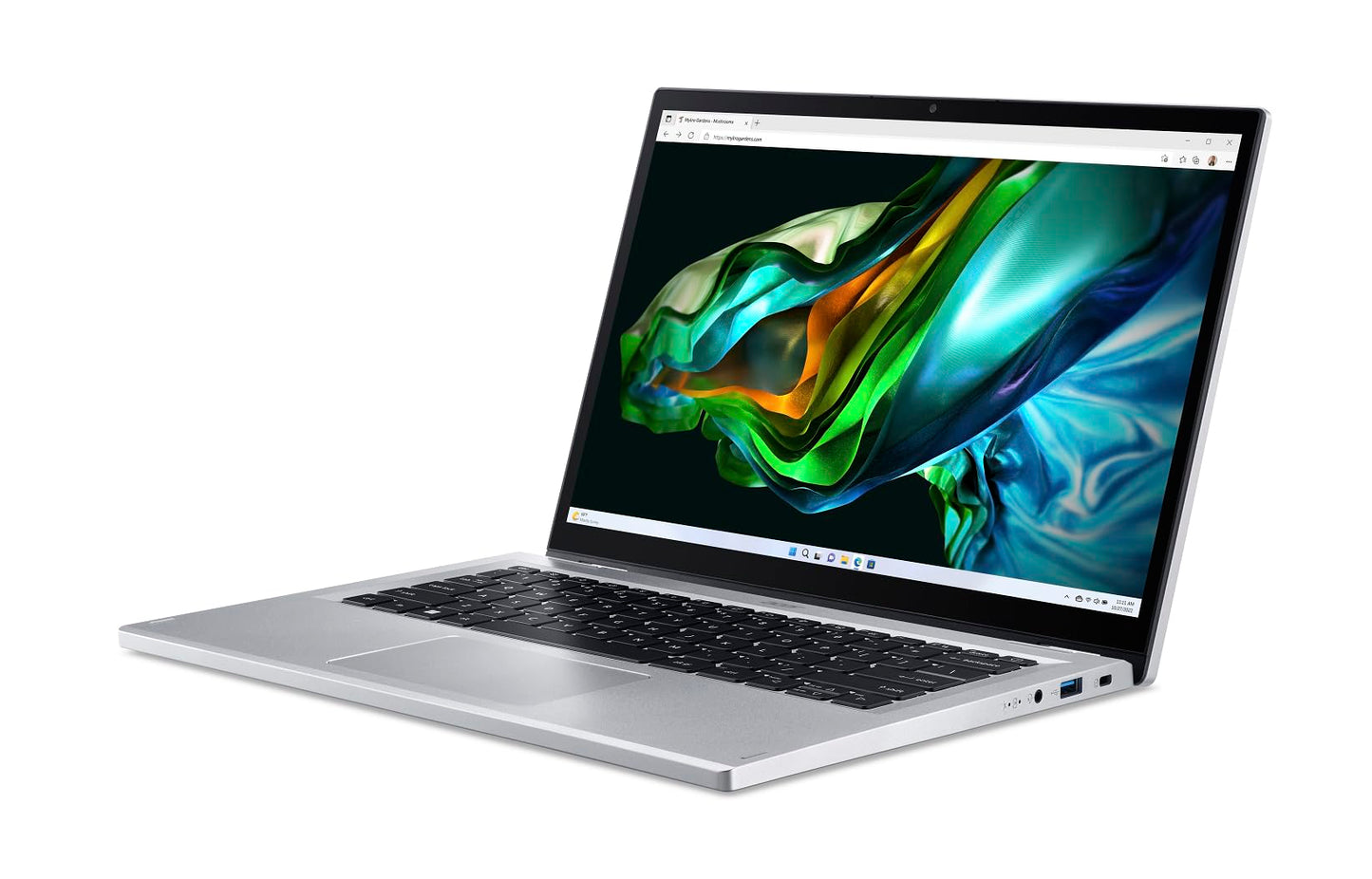 Acer Aspire 3 Spin 14 Convertible Laptop 13th Gen Intel Core i3-N305 8 Cores Upto 3.80GHz/8GB LPDDR5 RAM/256GB SSD/Intel UHD Graphics/14" WUXGA IPS Touchscreen/Win 11S/WiFi-6/Pure Silver