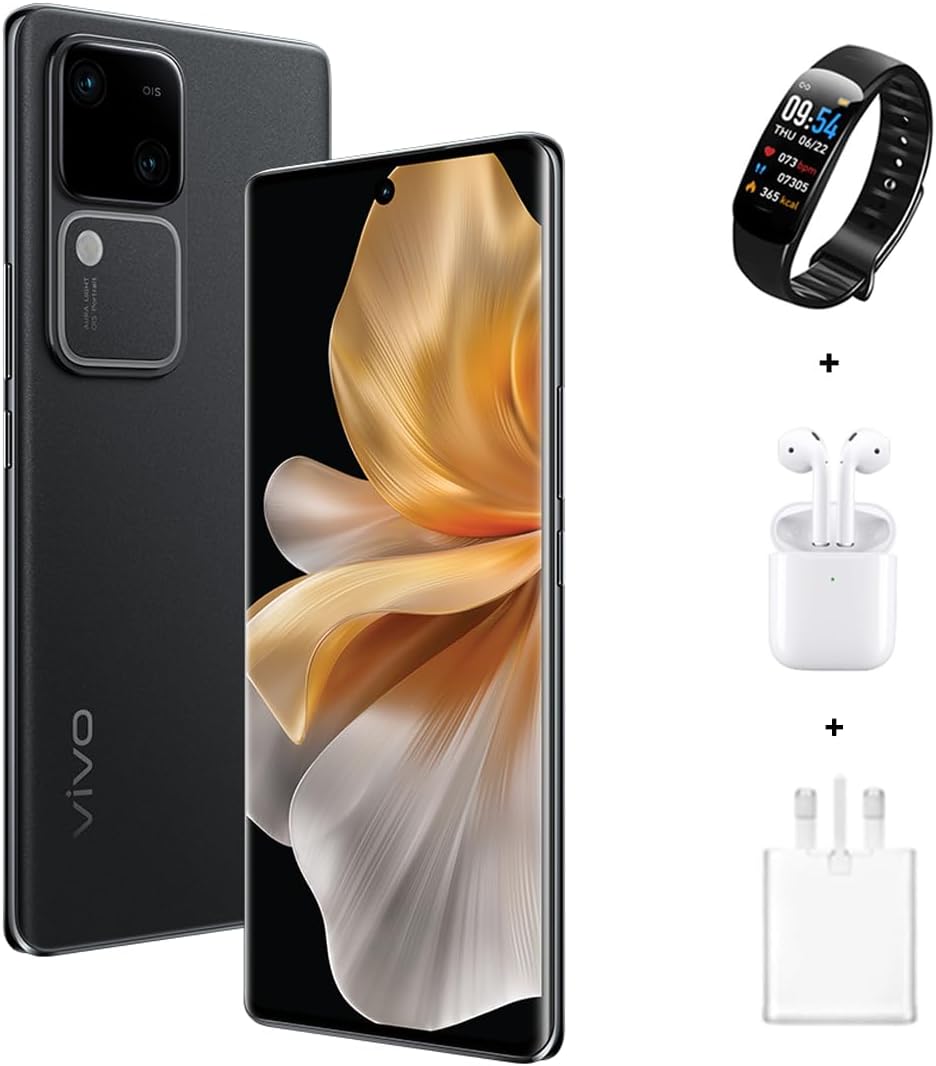 vivo V30 5G (Lush Green, 12GB+12GB RAM, 256GB) | Slimmest 3D Curved 1.5K AMOLED 120Hz Display | 50MP AF Group Selfie | Aura Light OIS