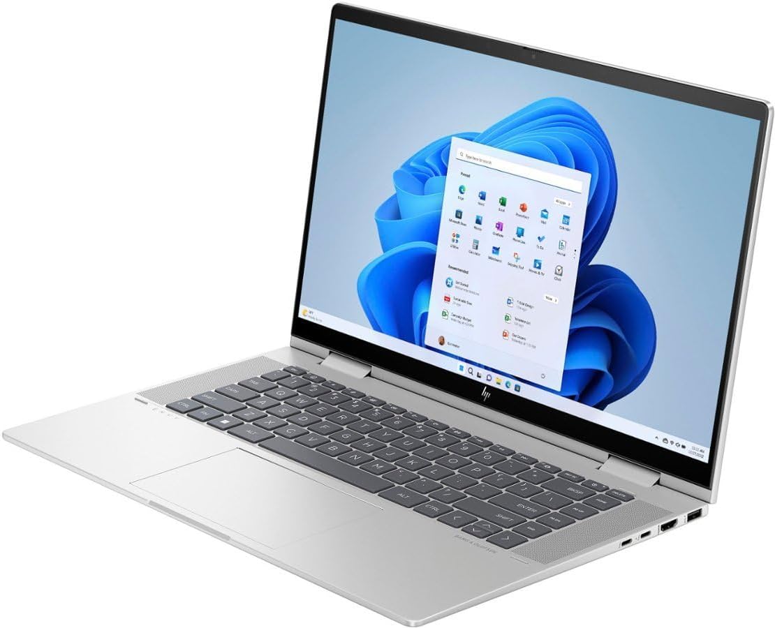 HP Envy X360 15-fe0053dx with 15.6'' FHD Touch Display, Intel Core i7-1355u Processor,16GB RAM,512GB SSD,15.6''FHD Touch Display,Intel Iris xe Graphics, Windows 11,Grey