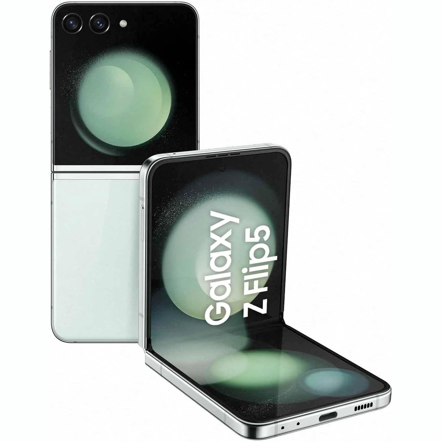 Samsung Galaxy Z Flip5 Folding Phone, 8GB RAM, 512GB Storage, Extended Battery Life, Flip Design, Mint