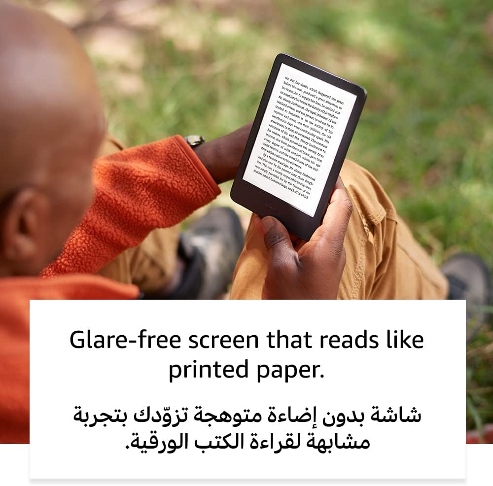 Kindle (2022 release) – The lightest and most compact Kindle, now with a 6”, 300 ppi high-resolution display, and 2x the storage | Black