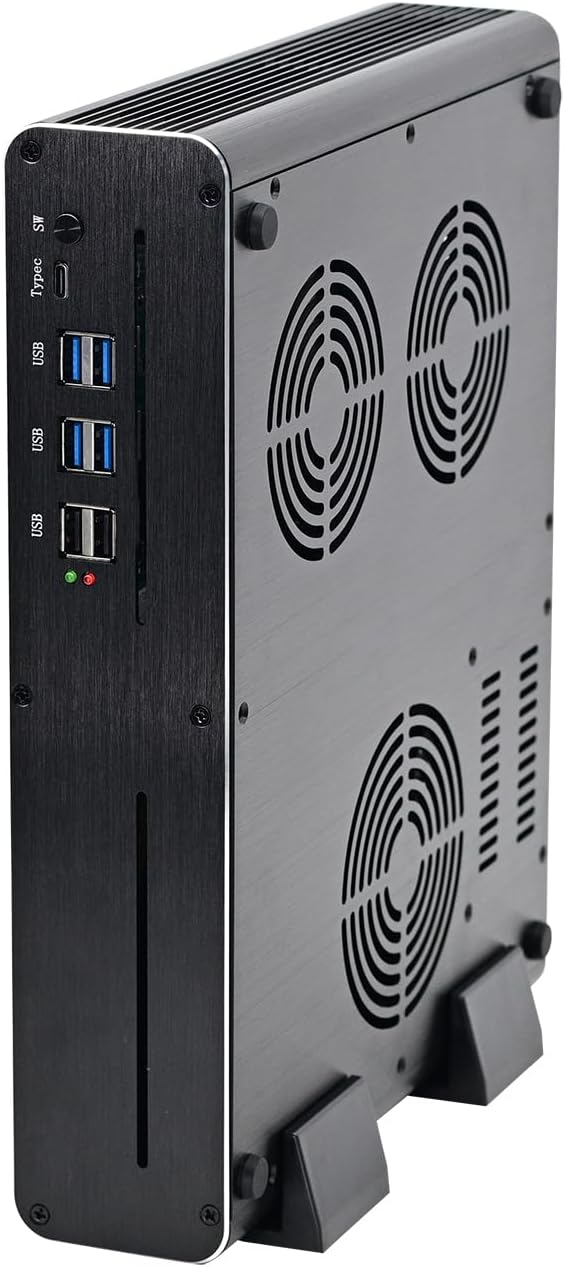 HUNSN 8K Mini PC, Gaming Computer, HTPC, Kodi, Core I7 12650H, Windows 11 or Linux Ubuntu, BM33k, Wi-Fi 6, RTX3060 12G Graphic, 2 x HDMI, 2 x DP, Full-featured Type-C, 2 x LAN, 64G RAM, 2TB M.2 SSD