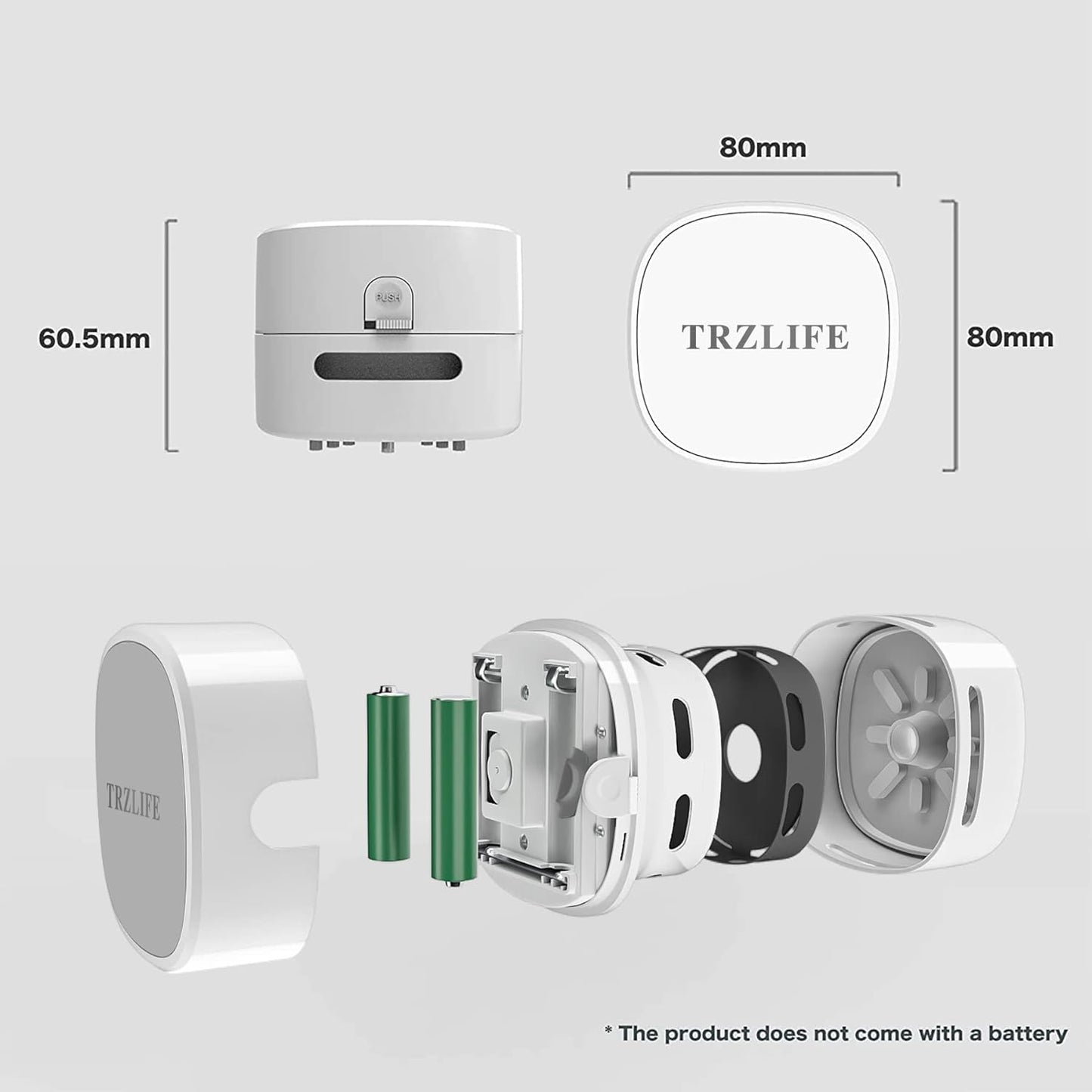 TRZLIFE Desk Vacuum Cleaner, Upgraded Mini Table Vacuum Improved Details Higher Suction More Durable Rechargeable Energy Saving Mini Vac Picks up Tiny Items Crumbs Flakes for Desktop Drawer Countertop