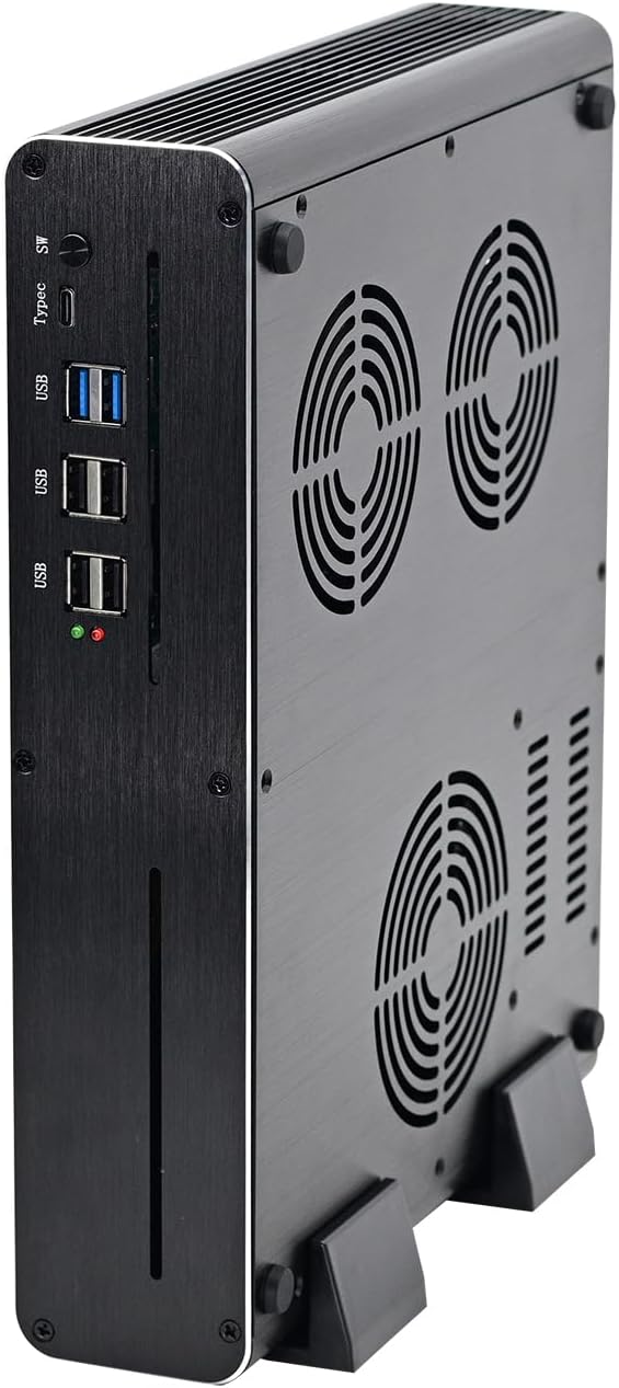 HUNSN 8K Mini PC, Gaming Computer, HTPC, Kodi, Core I7 12650H, Windows 11 or Linux Ubuntu, BM33k, Wi-Fi 6, RTX3060 12G Graphic, 2 x HDMI, 2 x DP, Full-featured Type-C, 2 x LAN, 64G RAM, 2TB M.2 SSD