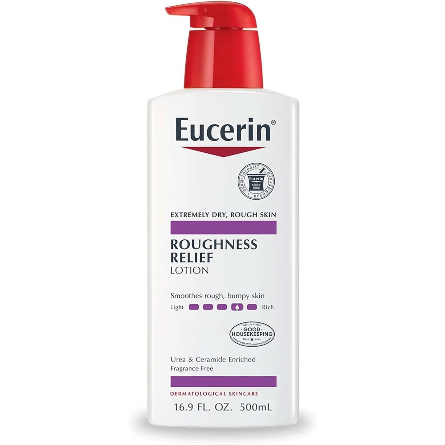 Eucerin Roughness Relief Lotion - Full Body Lotion for Extremely Dry, Rough Skin - 16.9 fl. oz. Pump Bottle