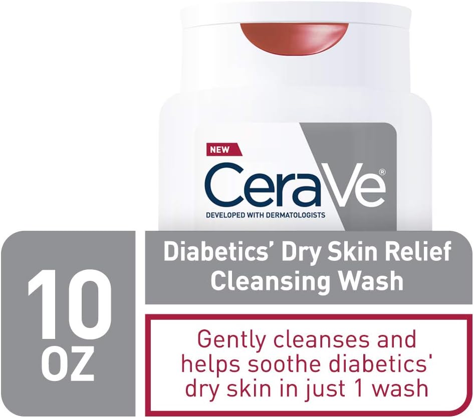 CeraVe Body Wash with Salicylic Acid, Fragrance Free Body Wash to Exfoliate Rough and Bumpy Skin, Allergy Tested, 10 Ounce