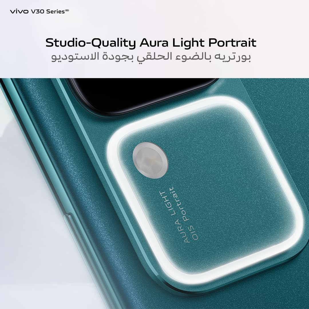 vivo V30 5G (Lush Green, 12GB+12GB RAM, 256GB) | Slimmest 3D Curved 1.5K AMOLED 120Hz Display | 50MP AF Group Selfie | Aura Light OIS