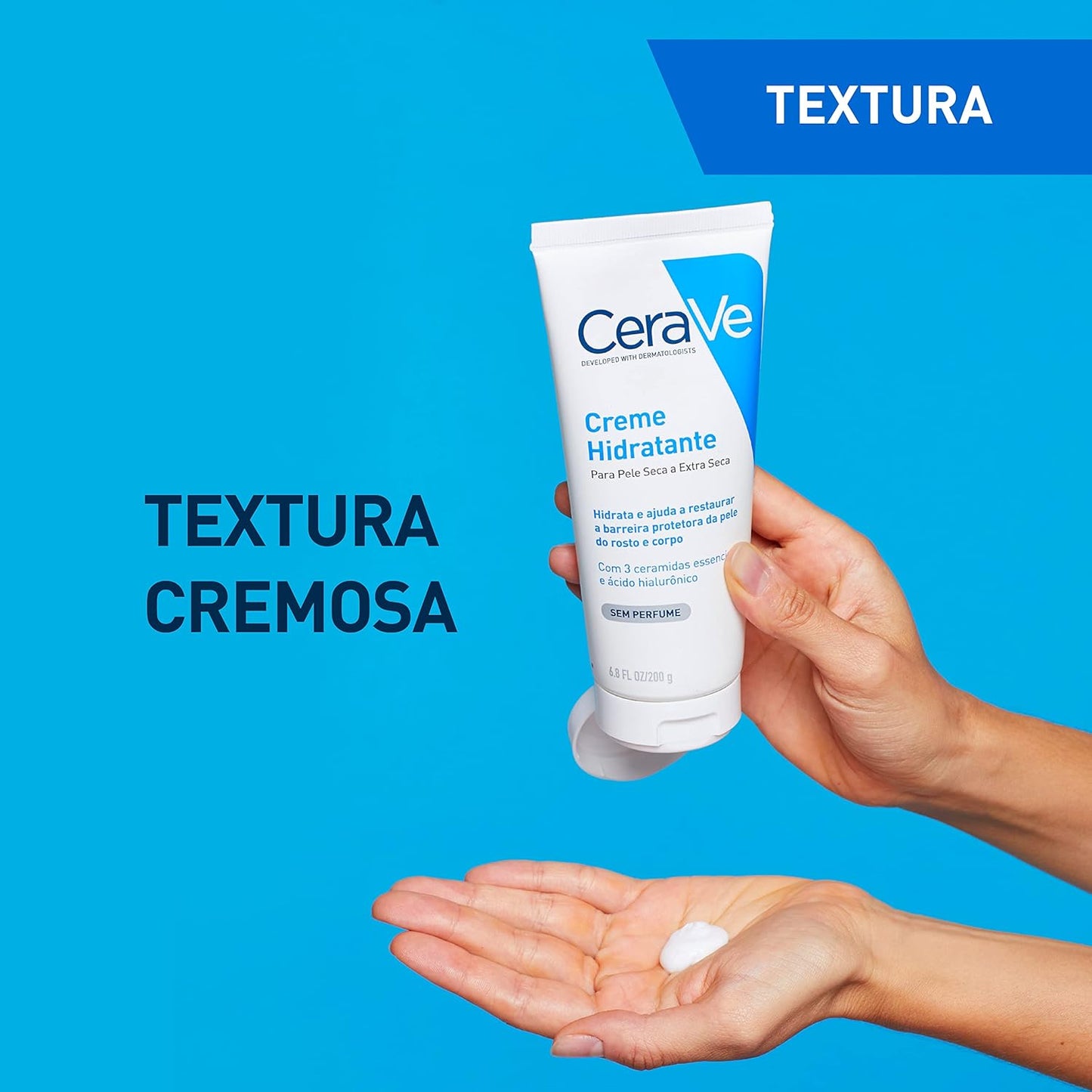CeraVe Moisturizing Cream, Body and Face Moisturizer for Dry Skin, Body Cream with Hyaluronic Acid and Ceramides, 19 Ounce