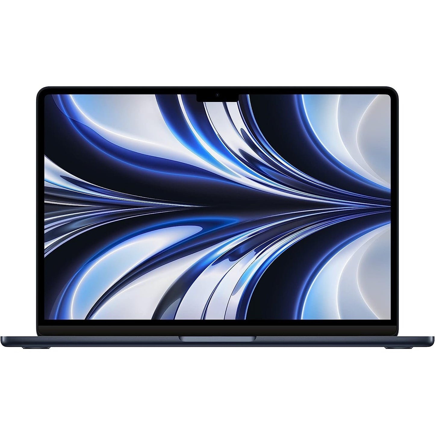 Apple 2022 MacBook Air laptop with M2 chip: 13.6-inch Liquid Retina display, 8GB RAM, 256GB SSD storage, 1080p FaceTime HD camera. Works with iPhone and iPad; Midnight; English