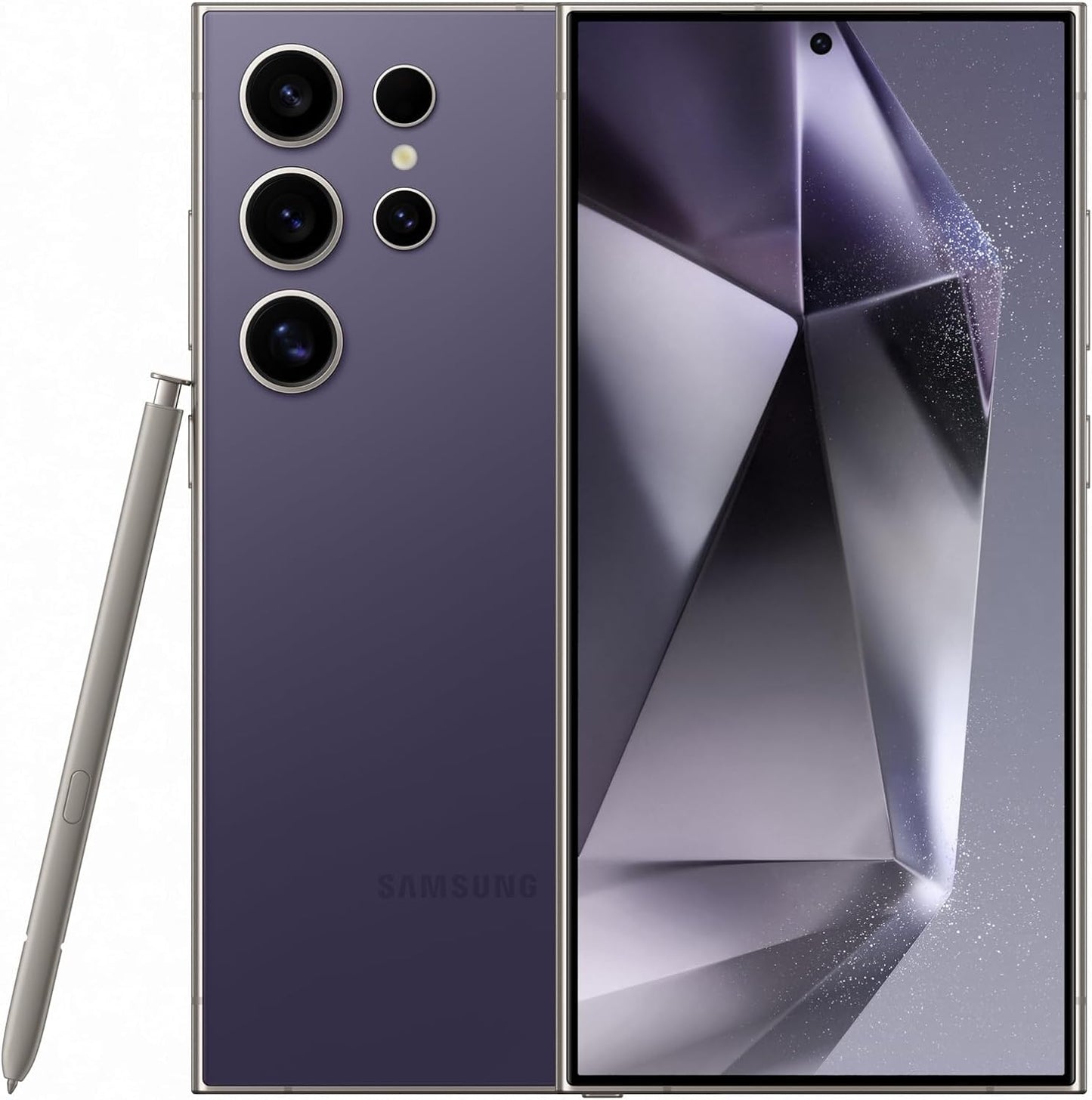 SAMSUNG Galaxy S24+, AI Phone, 512GB Storage, Cobalt Violet, 12GB RAM, Android Smartphone, 50MP Camera, Bigger Display, Long Battery Life + Samsung Travel Power Adapter 45W, Black