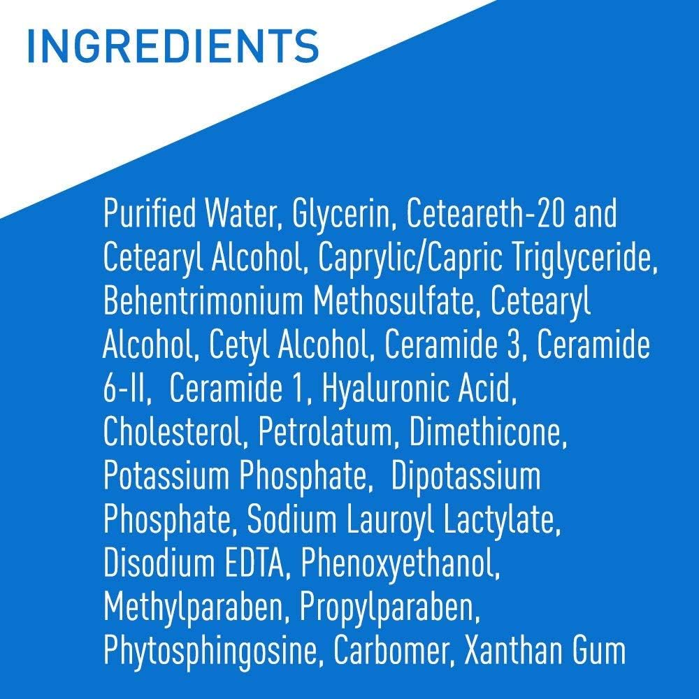 CeraVe Moisturizing Cream, Body and Face Moisturizer for Dry Skin, Body Cream with Hyaluronic Acid and Ceramides, 19 Ounce