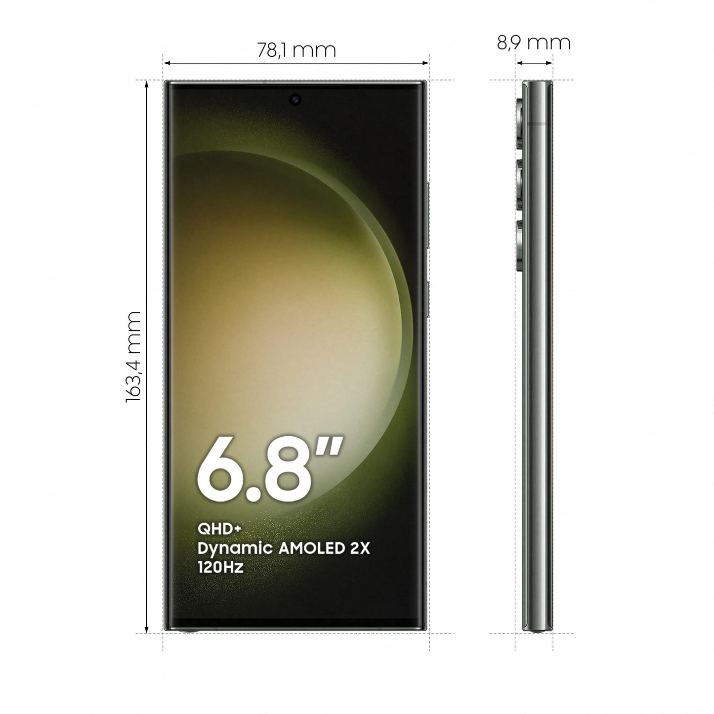 Samsung Galaxy S23 Ultra, 12GB RAM 256GB Green, International Version, 5G Mobile Phone, Dual SIM, Android Smartphone
