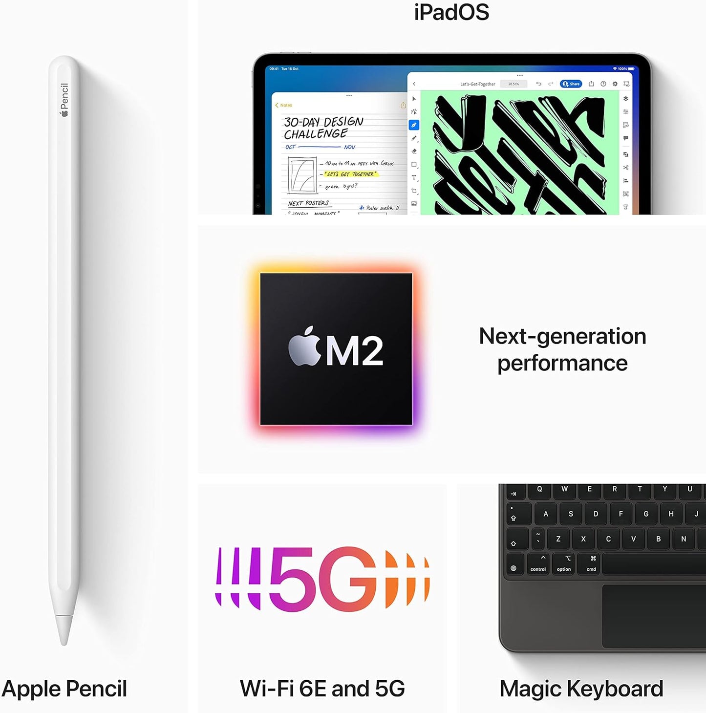 Apple 2022 11-inch iPad Pro (Wi-Fi, 256GB) - Space Gray (4th generation)