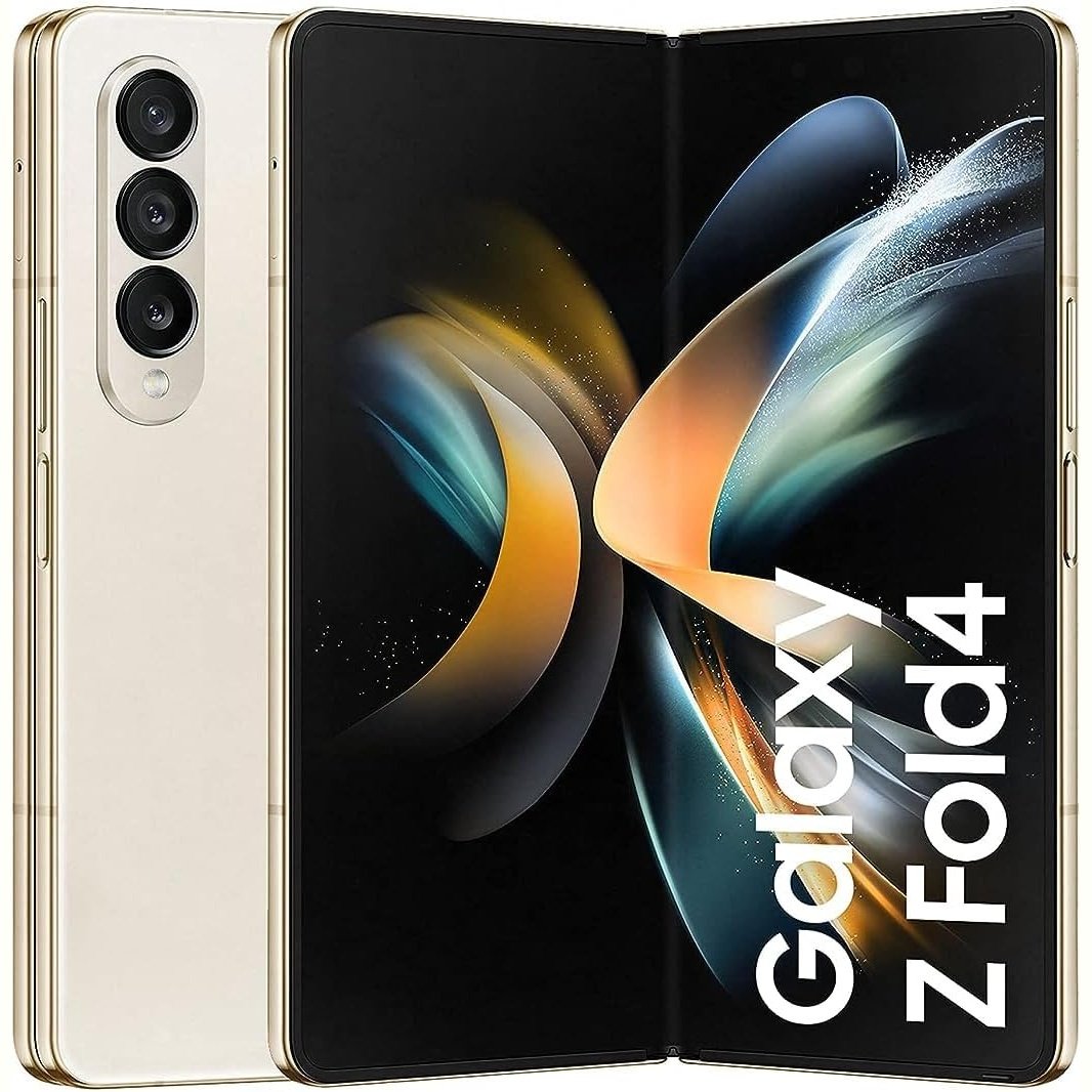 SAMSUNG Galaxy Z Fold4 Dual SIM Mobile Phone Android Folding Smartphone, Beige, 512 GB