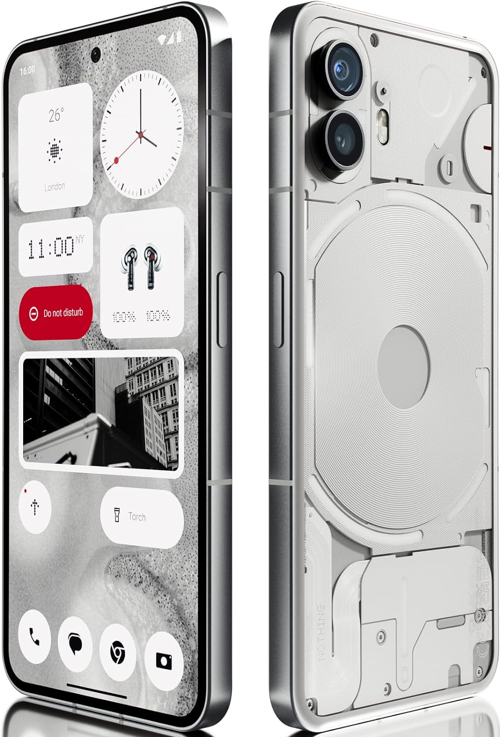 Nothing Phone (2) 12+256, Glyph Interface, Nothing OS 2.0, 50MP dual camera, 6.7” LTPO AMOLED screen, 4700 mAh battery, waterproof, 5G Android smartphone, White