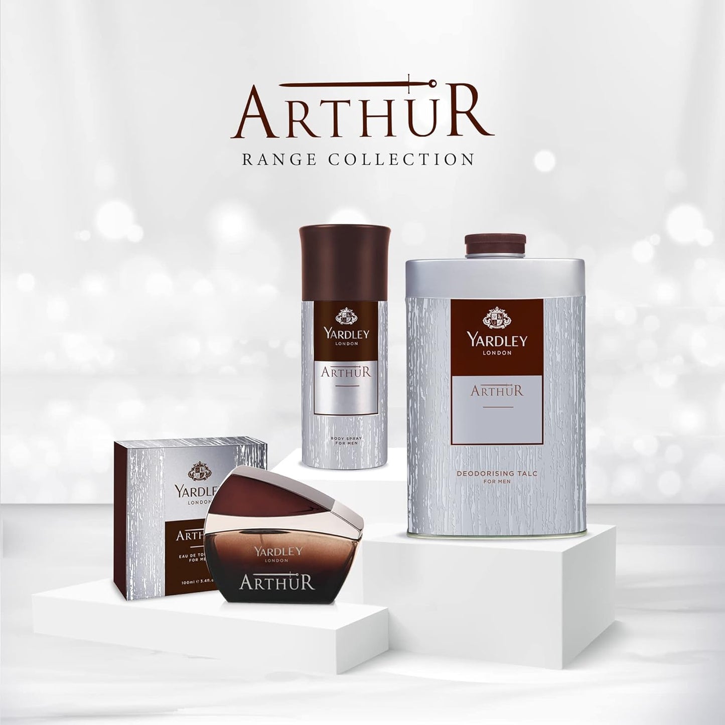 Yardley Arthur Gift Set For Men Edt, 100 ml + Body Spray, 150 ml