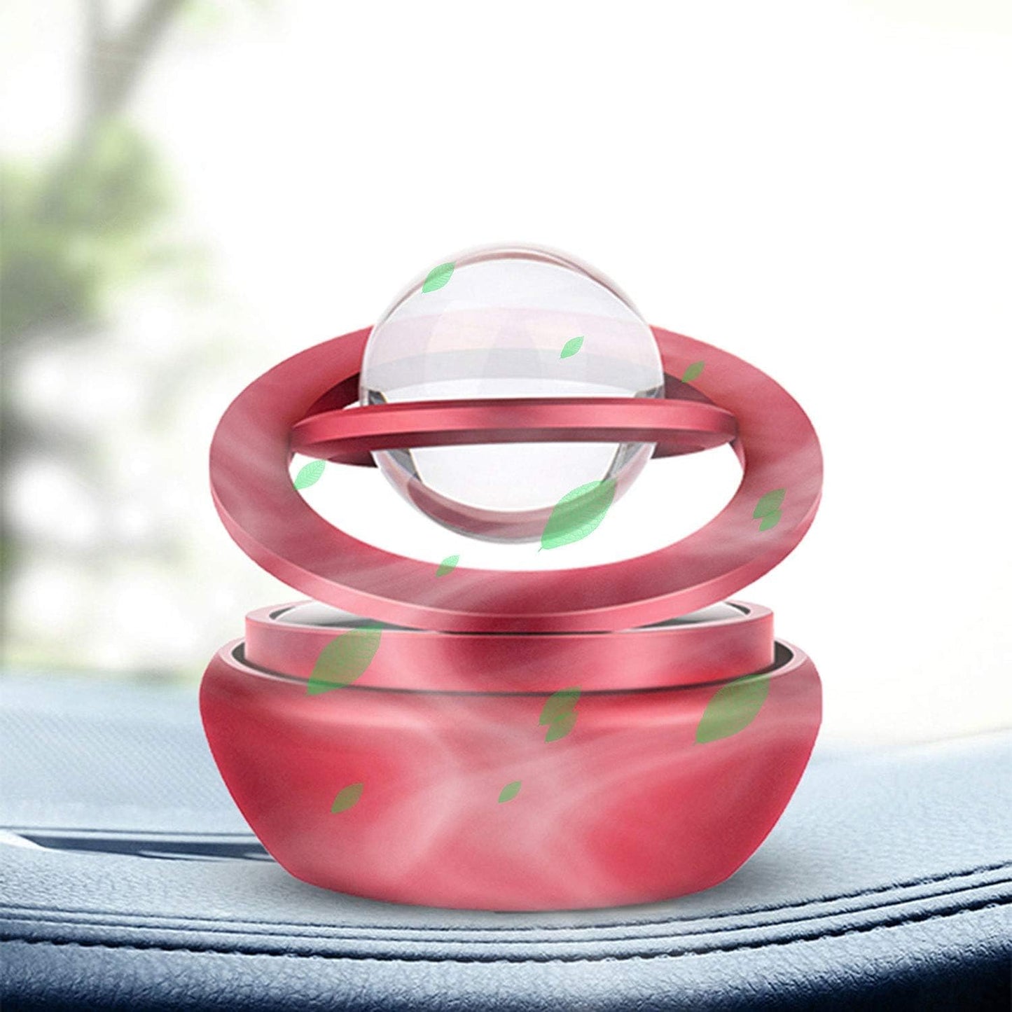 Kwak's Car Air Freshener Solar Energy Air Purifier for Car Interior Autorotation Decoration Accessories(Black)