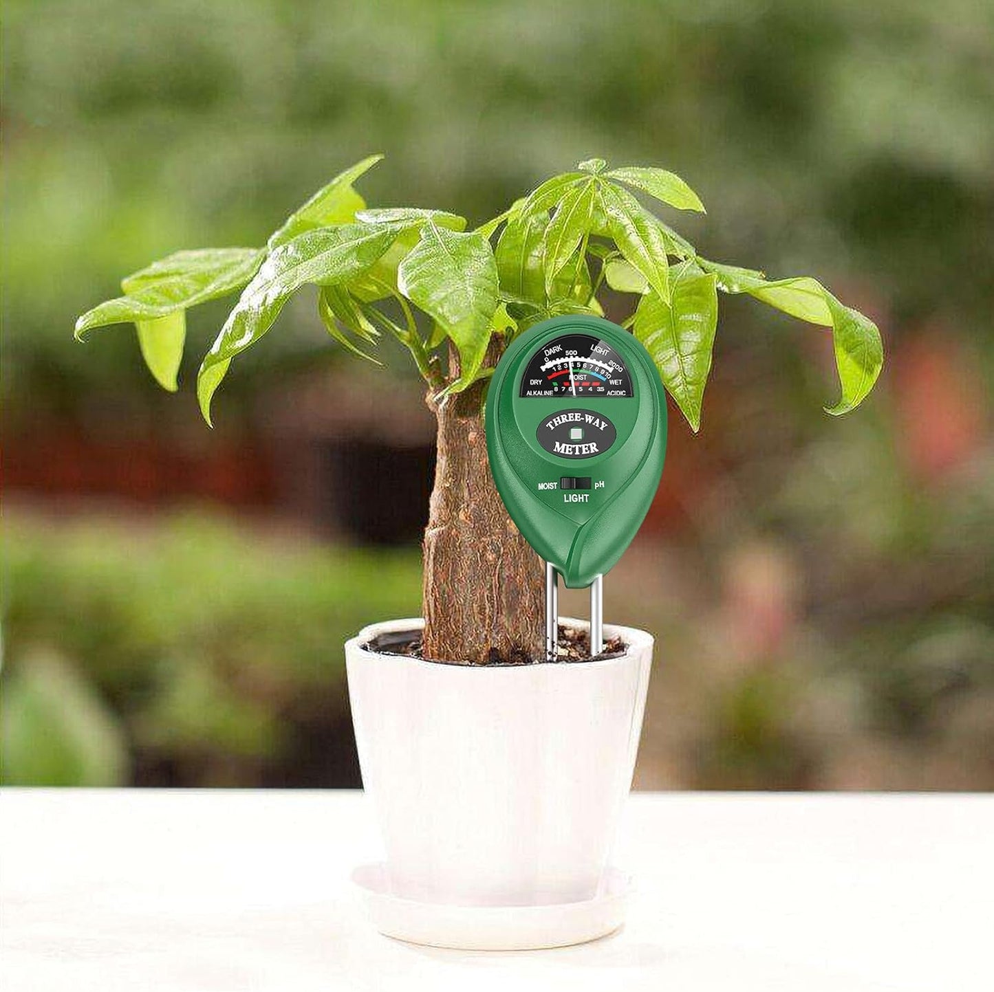 Atree Soil pH Meter, 3-in-1 Soil Tester Kits with Moisture,Light and PH Test for Garden, Farm, Lawn, Indoor & Outdoor (No Battery Needed)