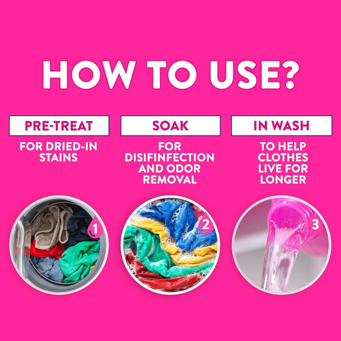 Vanish Laundry Stain Remover Liquid for White Colored Clothes, Can be Used with or without Detergents & Additives, Ideal for Use in the Washing Machine, 3 L and 1 L, Pack of 2
