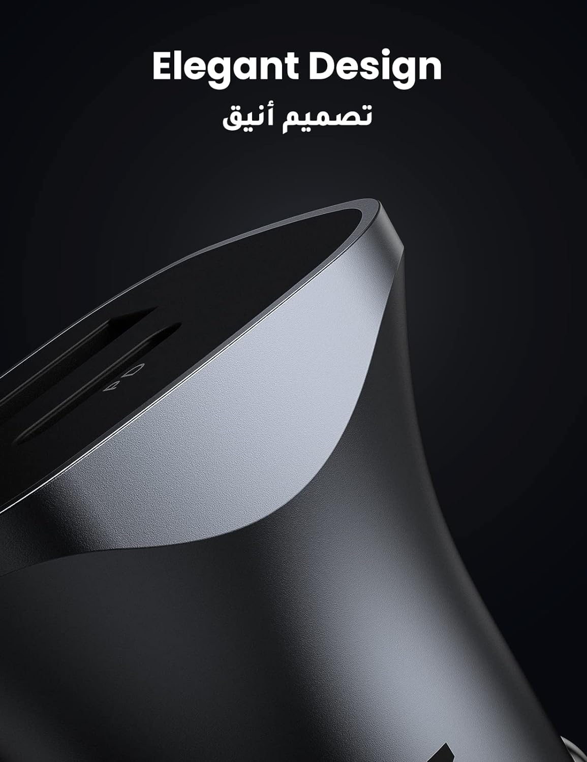 UGREEN PD 24W Car Charger Fast Charging Dual USB Car Plug Adapter Car Charger Type C Compatible with iPhone 15 Pro Max/15 Pro/15/14/13 Pro Max/12/11, iPad Pro/mini 6,Samsung S23/S22, Huawei Mate20,etc