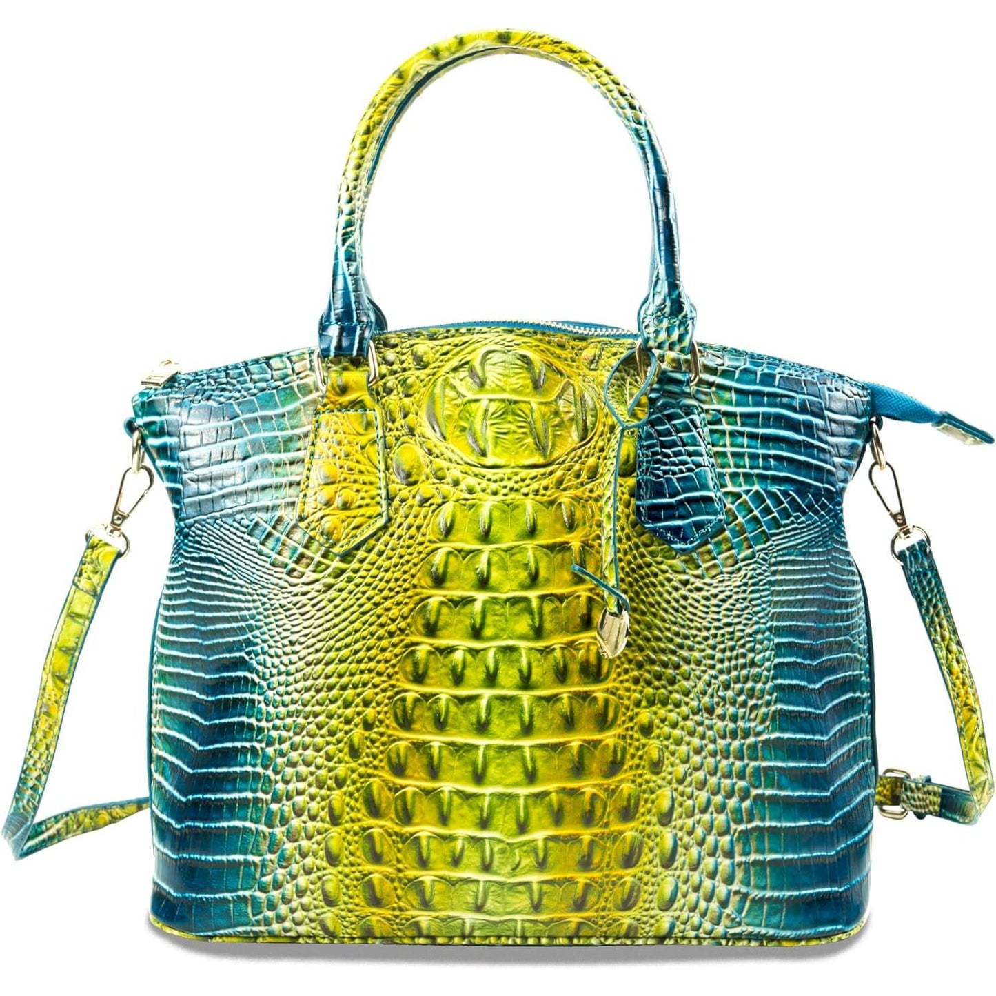 Makcr Joacbv Women Purse Satchel Bag Long Crossbody Classy Tote Bag Top Handle Vegan Leather Ladies Handbags Embossed Pattern