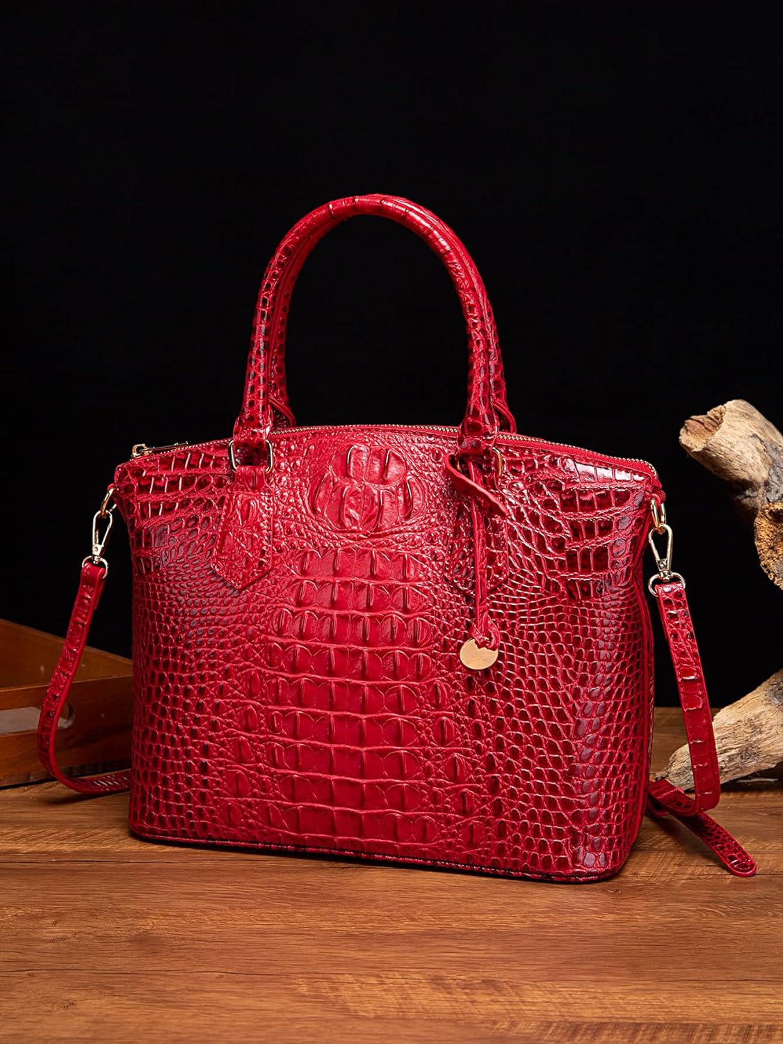 Makcr Joacbv Women Purse Satchel Bag Long Crossbody Classy Tote Bag Top Handle Vegan Leather Ladies Handbags Embossed Pattern