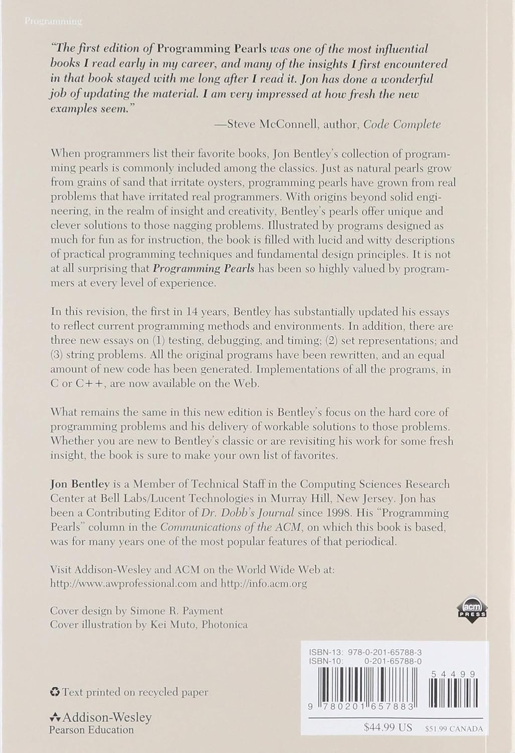Programming Pearls Paperback – 13 October 1999