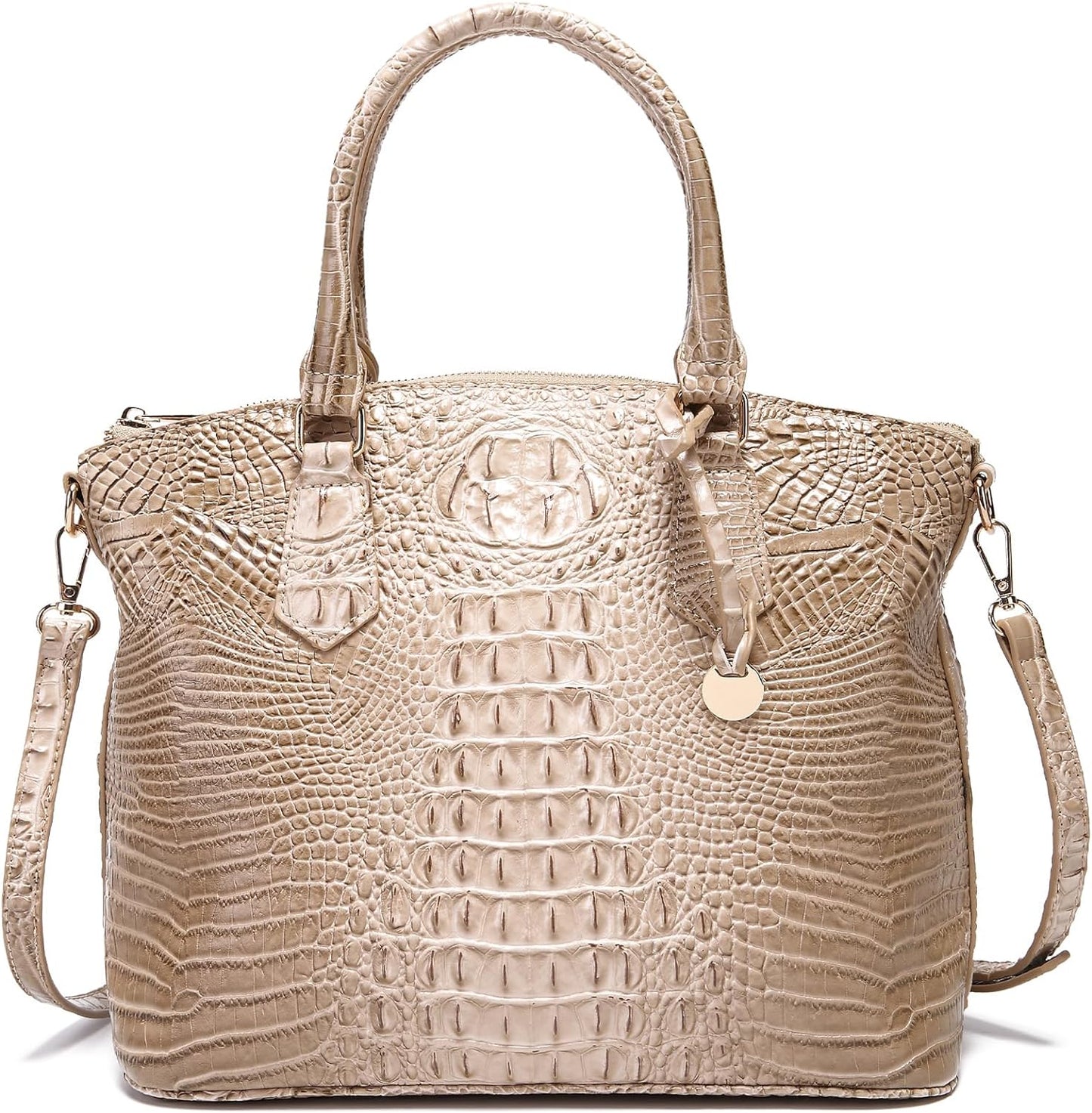 Makcr Joacbv Women Purse Satchel Bag Long Crossbody Classy Tote Bag Top Handle Vegan Leather Ladies Handbags Embossed Pattern