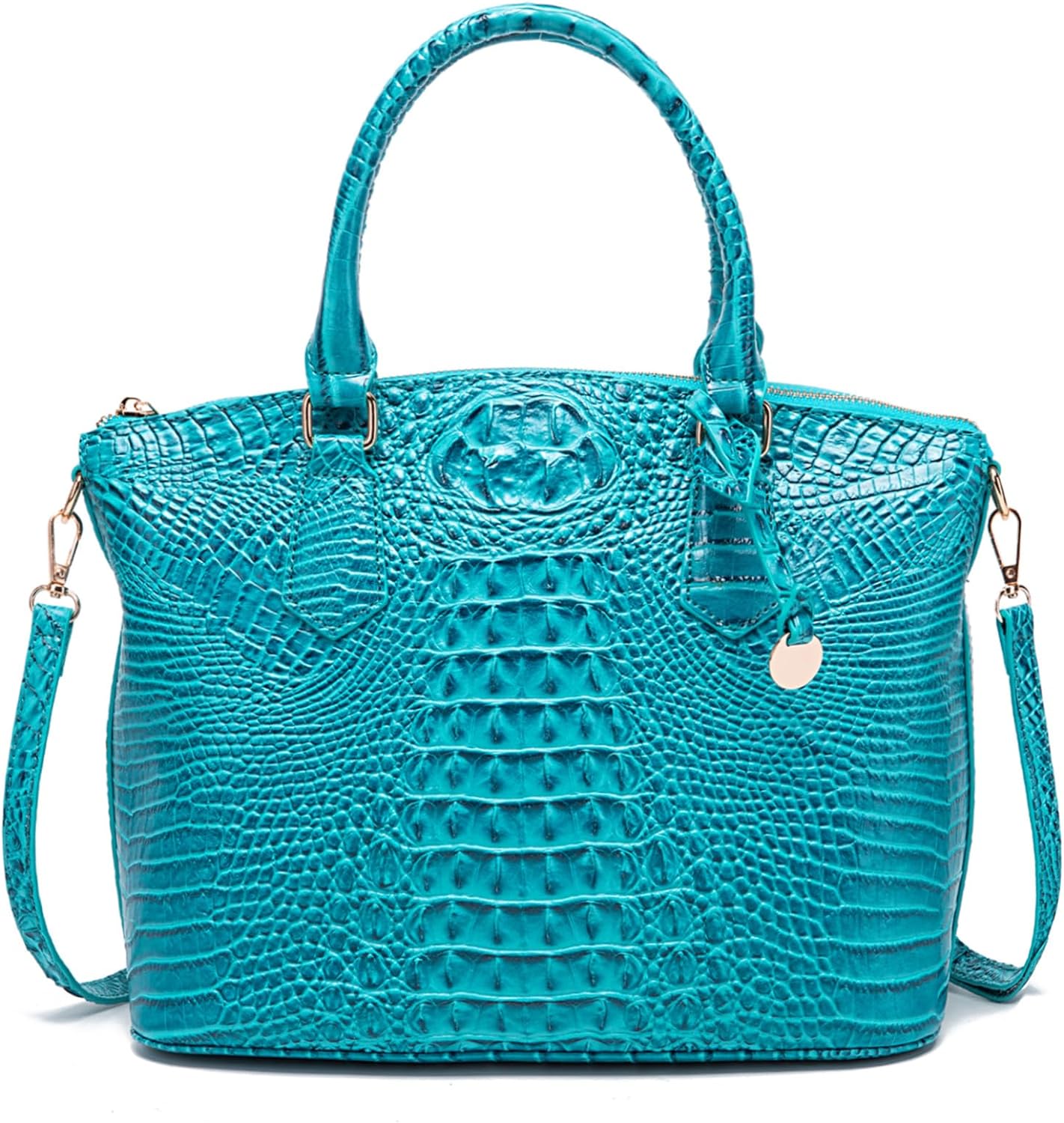 Makcr Joacbv Women Purse Satchel Bag Long Crossbody Classy Tote Bag Top Handle Vegan Leather Ladies Handbags Embossed Pattern
