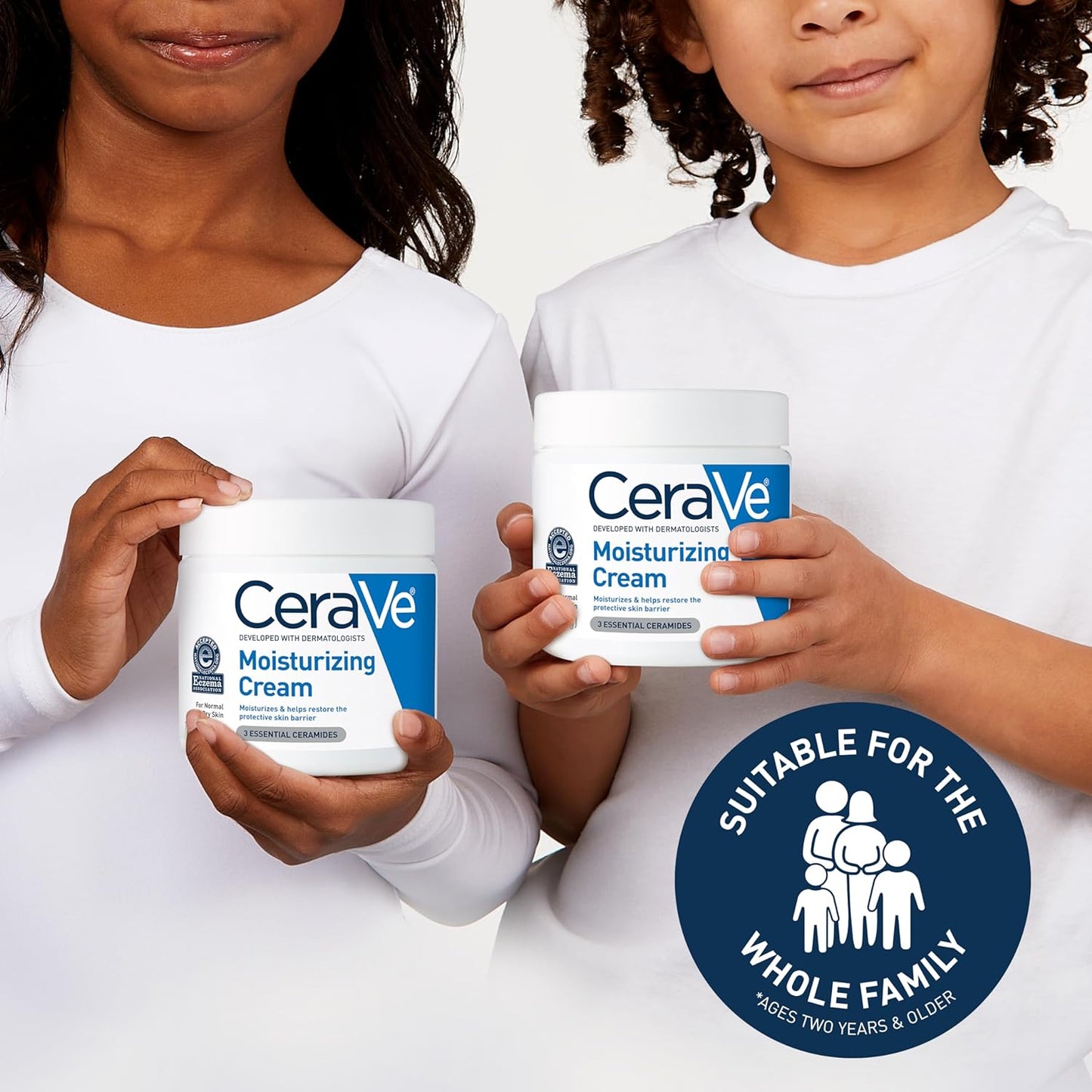 CeraVe Moisturizing Cream, Body and Face Moisturizer for Dry Skin, Body Cream with Hyaluronic Acid and Ceramides, 19 Ounce