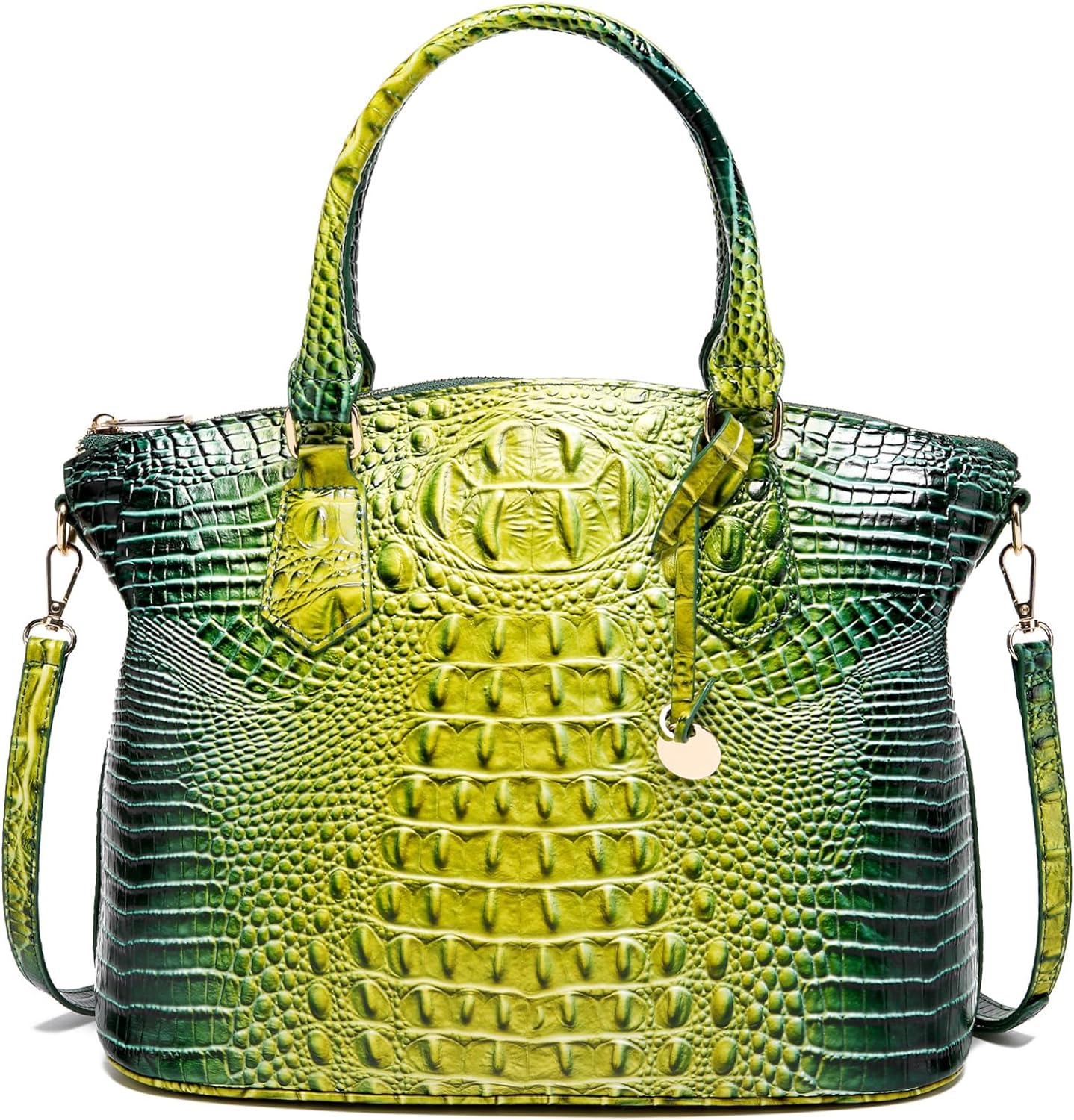Makcr Joacbv Women Purse Satchel Bag Long Crossbody Classy Tote Bag Top Handle Vegan Leather Ladies Handbags Embossed Pattern