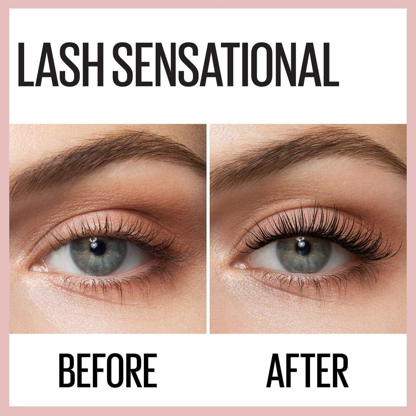 Maybelline New York Volume Mascara, Washable, Full Fan Effect, Long Eyelashes, Clump free, Lash Sensational, Very Black