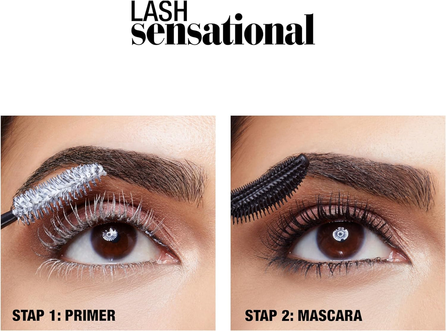 Maybelline New York Volume Mascara, Washable, Full Fan Effect, Long Eyelashes, Clump free, Lash Sensational, Very Black