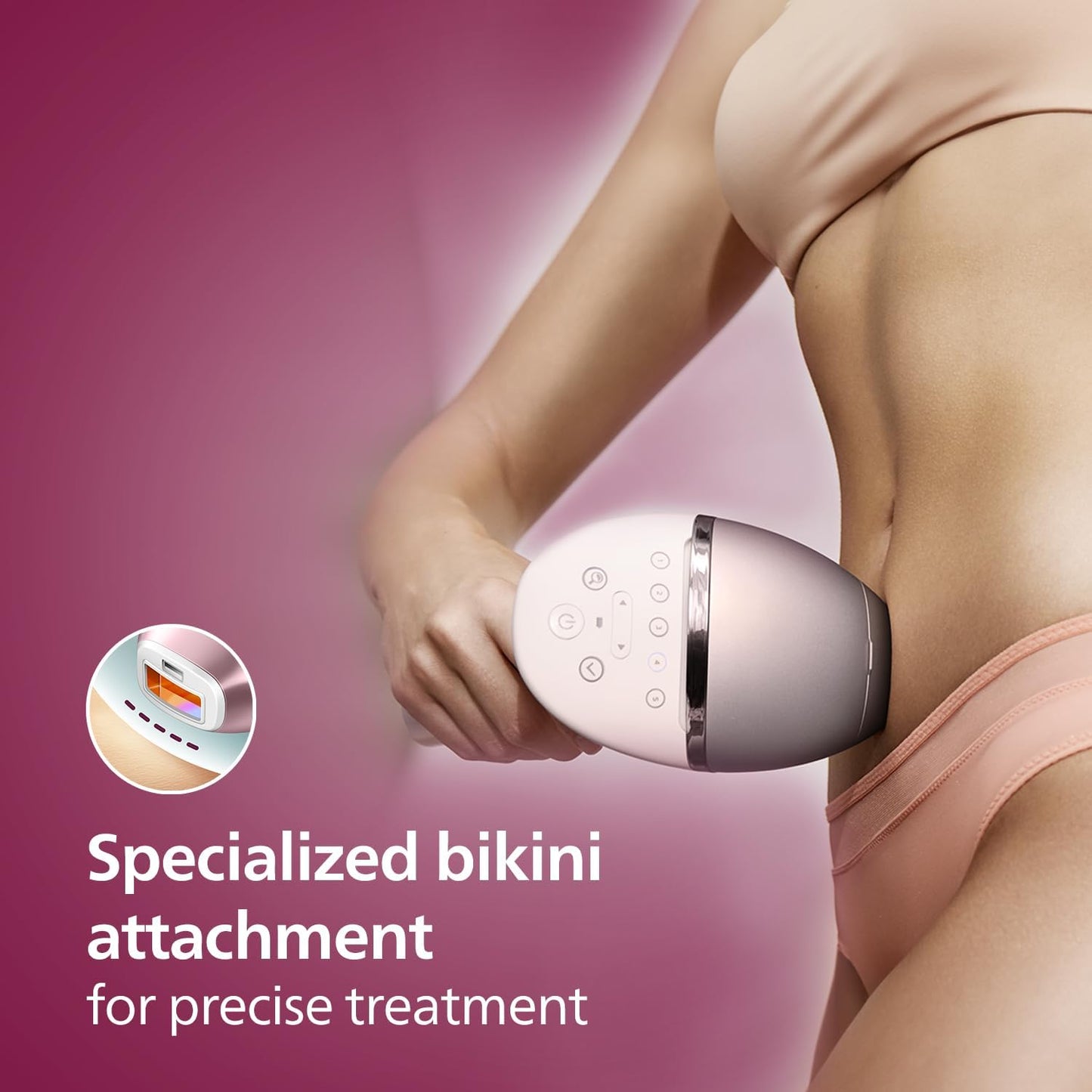 Philips Lumea IPL | Hair Removal | 9000 Series | SenseIQ Technology | 4 Attachments | Face, Body, Bikini, Underarm | Cordless Use | BRI958/60 | Rose Gold | 60-DAYS MONEY BACK GUARANTEE