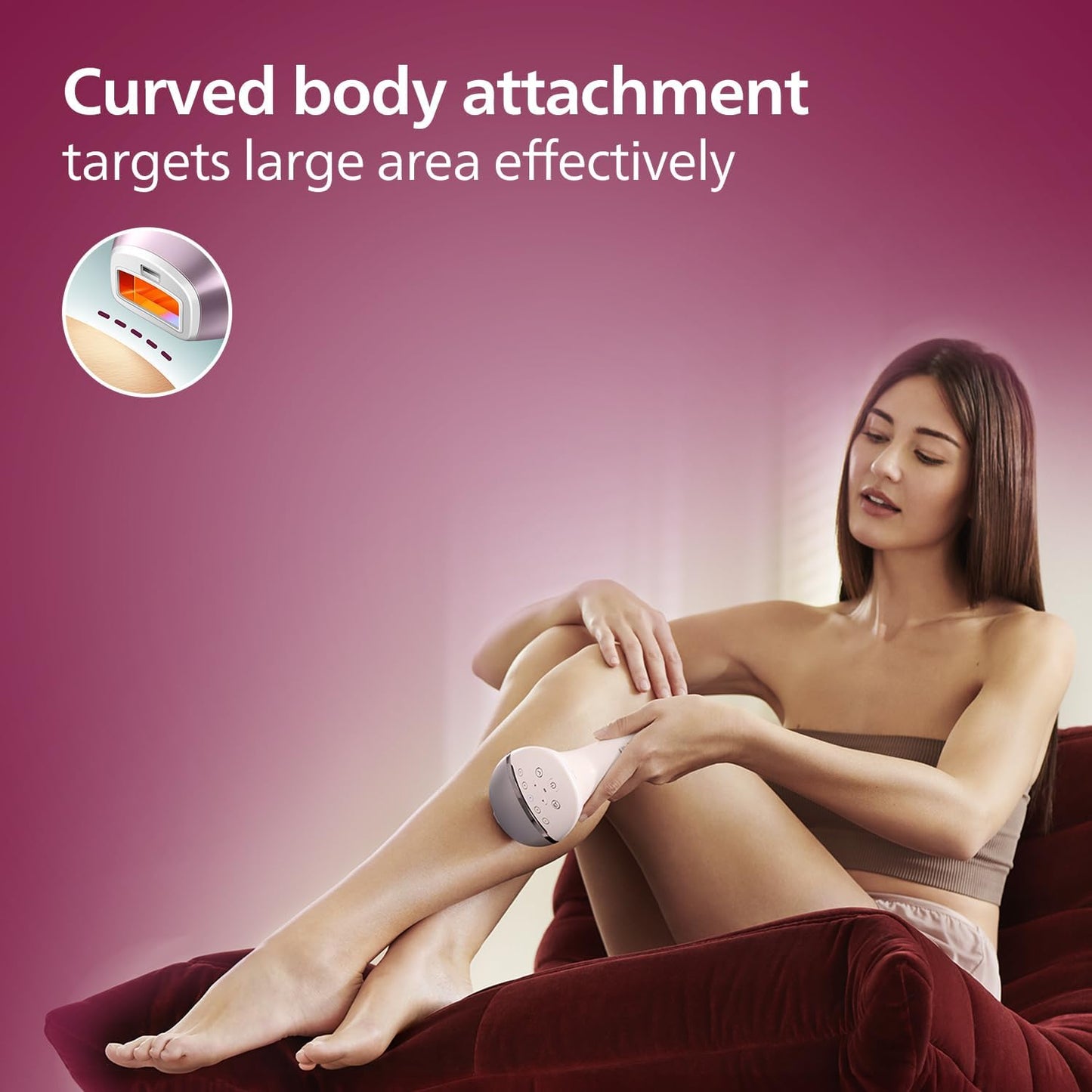 Philips Lumea IPL | Hair Removal | 9000 Series | SenseIQ Technology | 4 Attachments | Face, Body, Bikini, Underarm | Cordless Use | BRI958/60 | Rose Gold | 60-DAYS MONEY BACK GUARANTEE